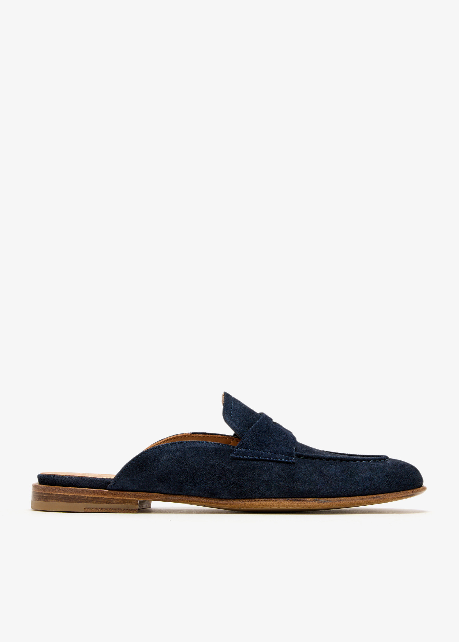 

Suede slippers, Navy