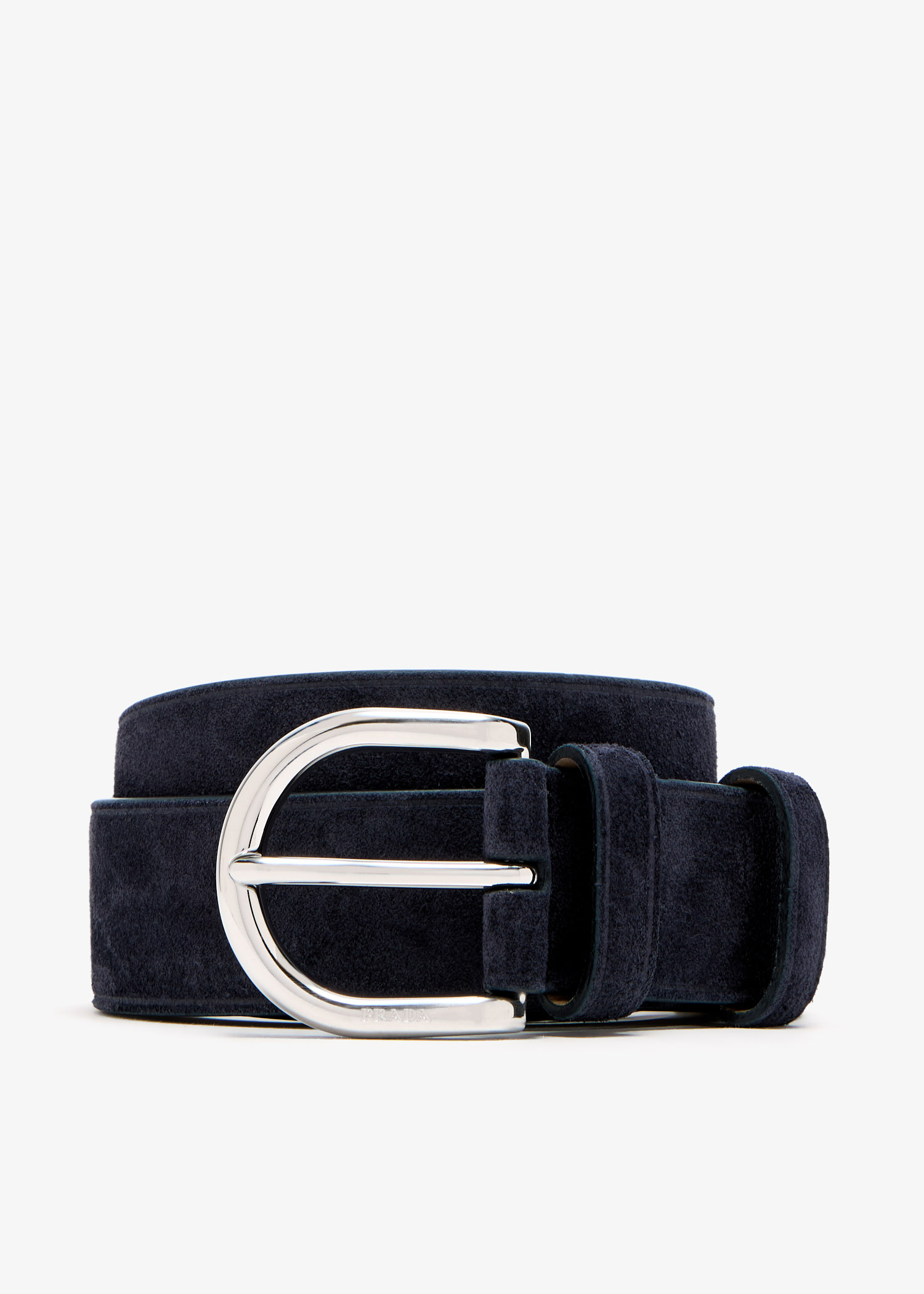 

Suede belt, Navy