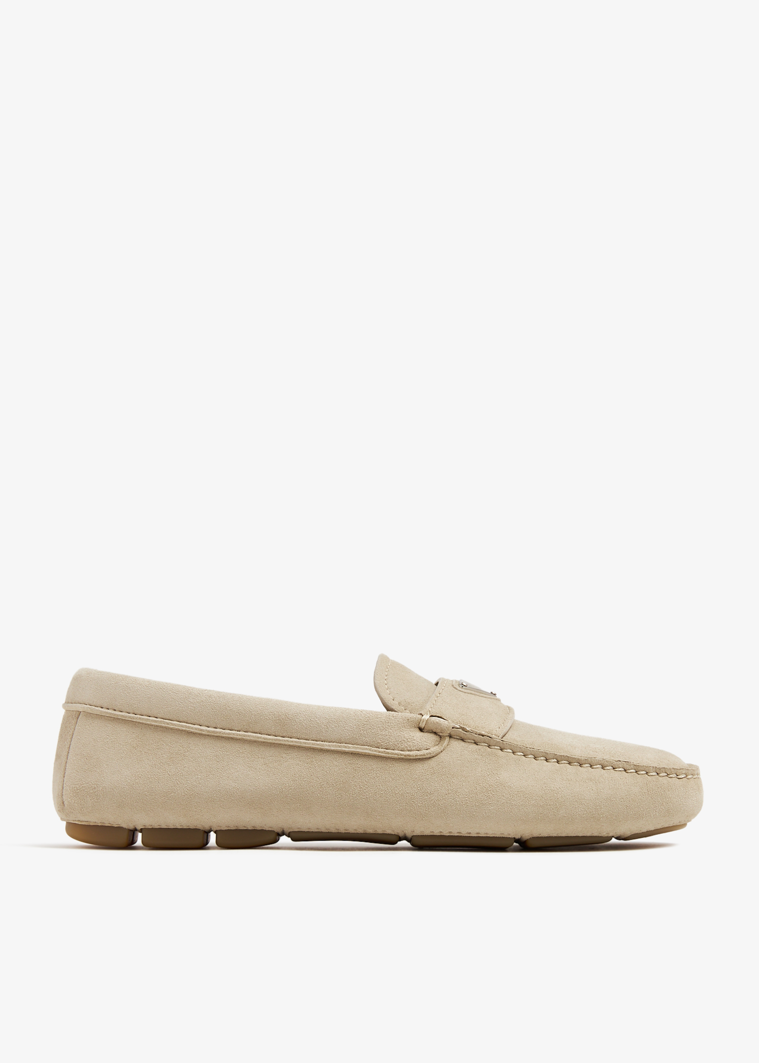 

Suede driving shoes, Beige