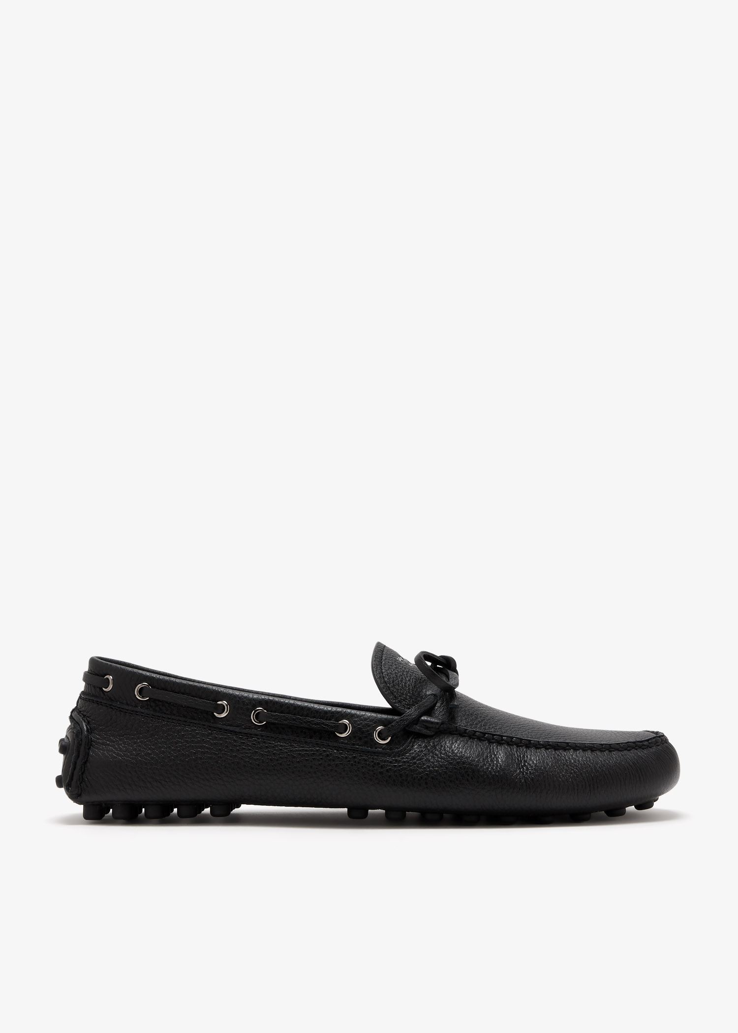 

Leather driving shoes, Black
