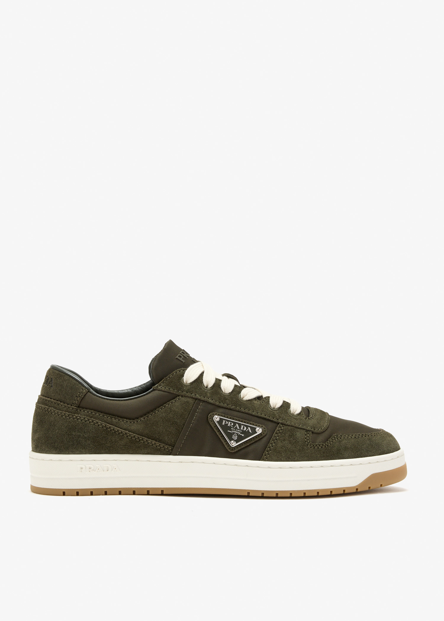 

Downtown Re-Nylon and suede sneakers, Green
