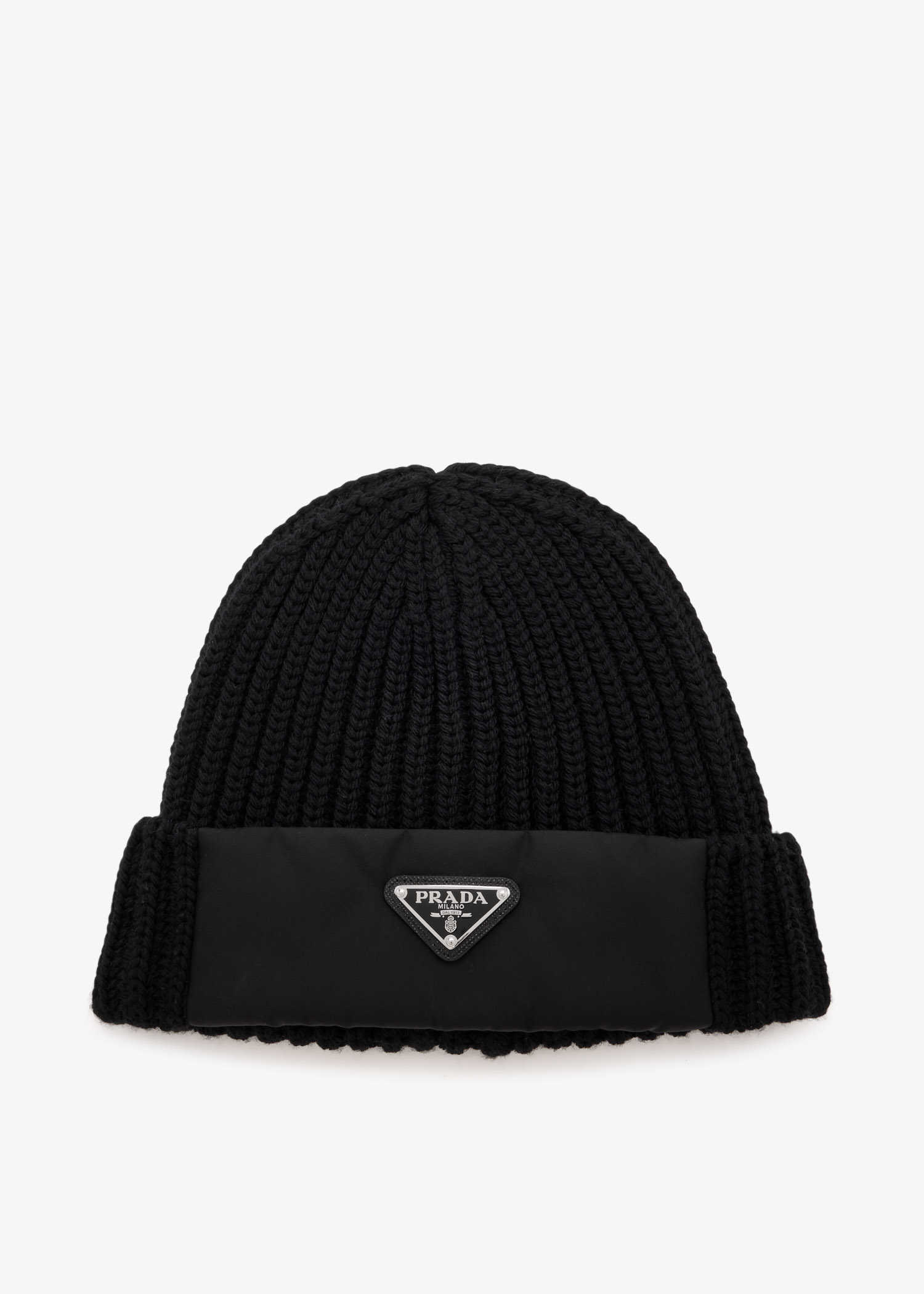 

Wool and Re-Nylon beanie, Black