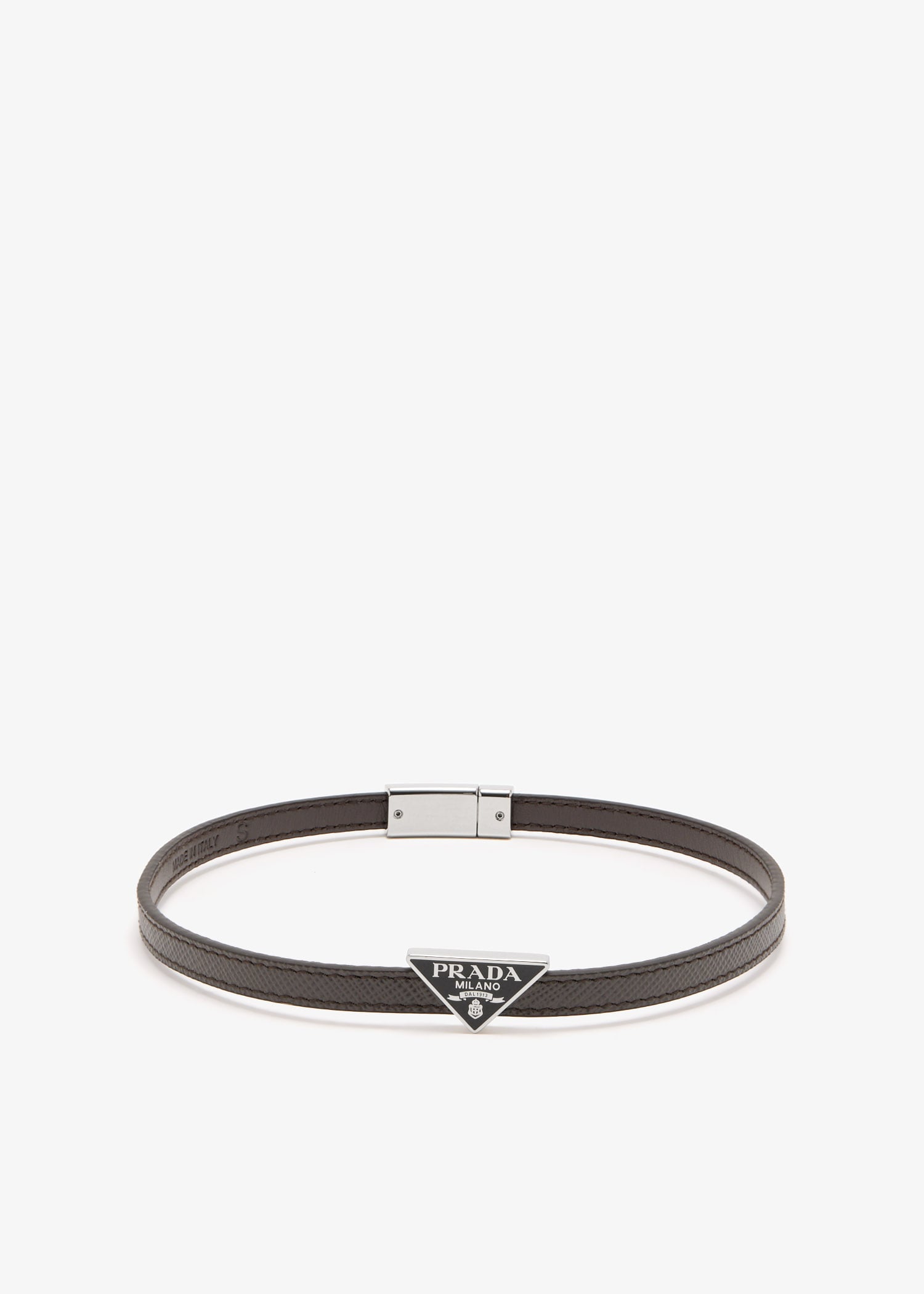 

Saffiano leather bracelet, Brown