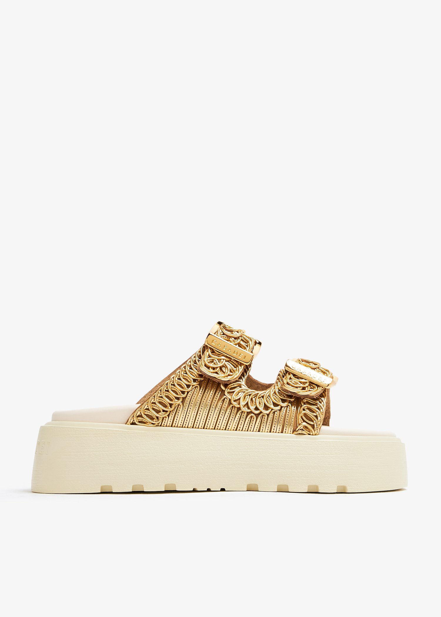 

Birky Ale flatform slides, Gold