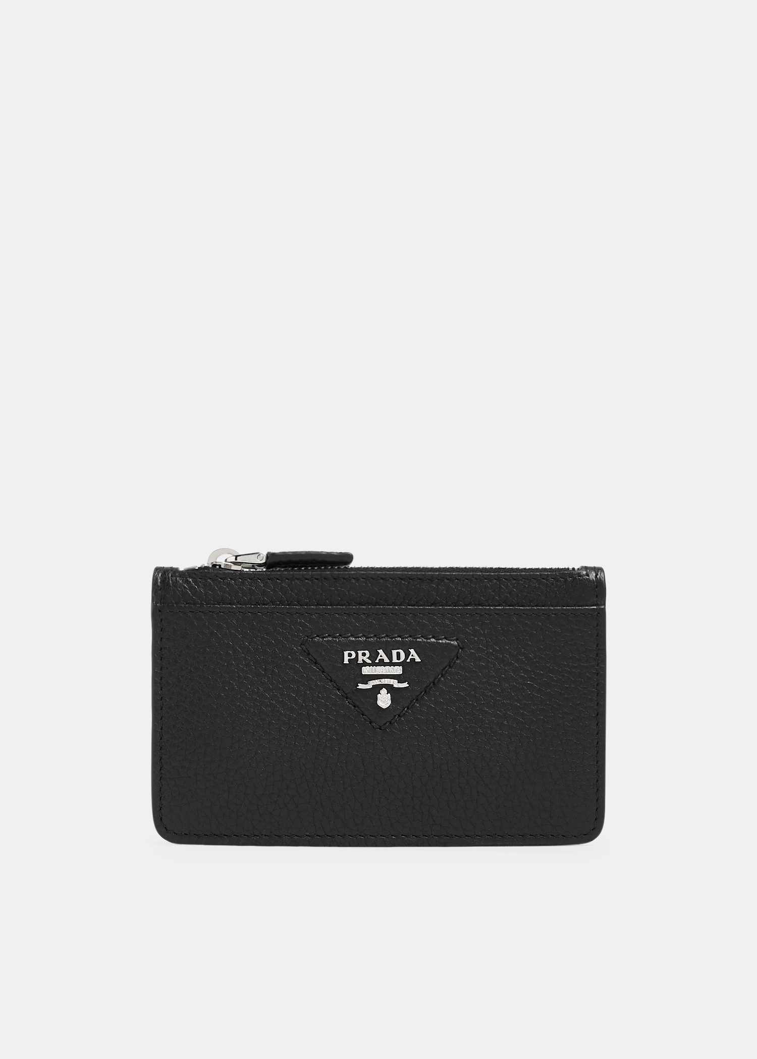 

Saffiano leather card holder, Black