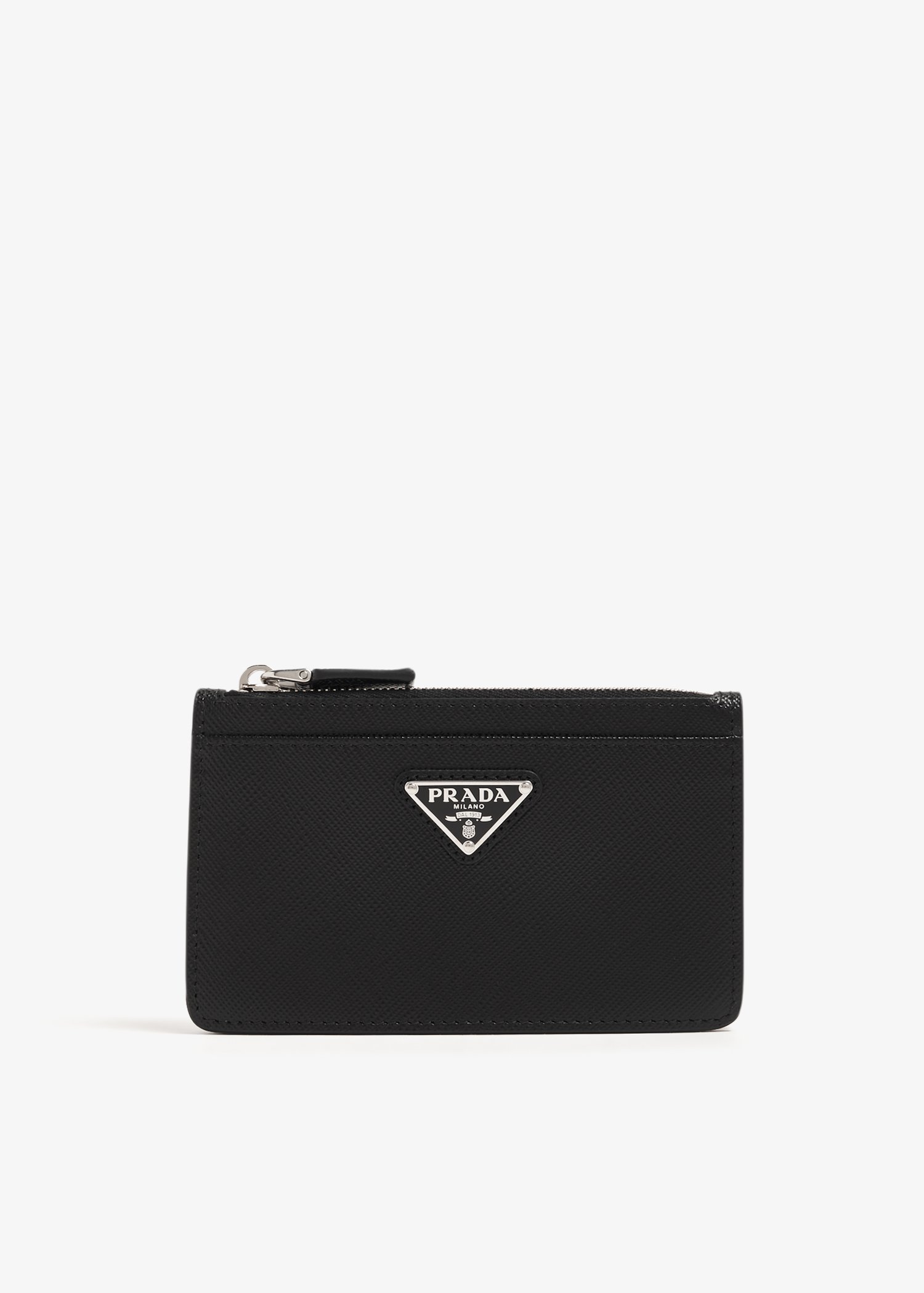 

Saffiano leather cardholder, Black