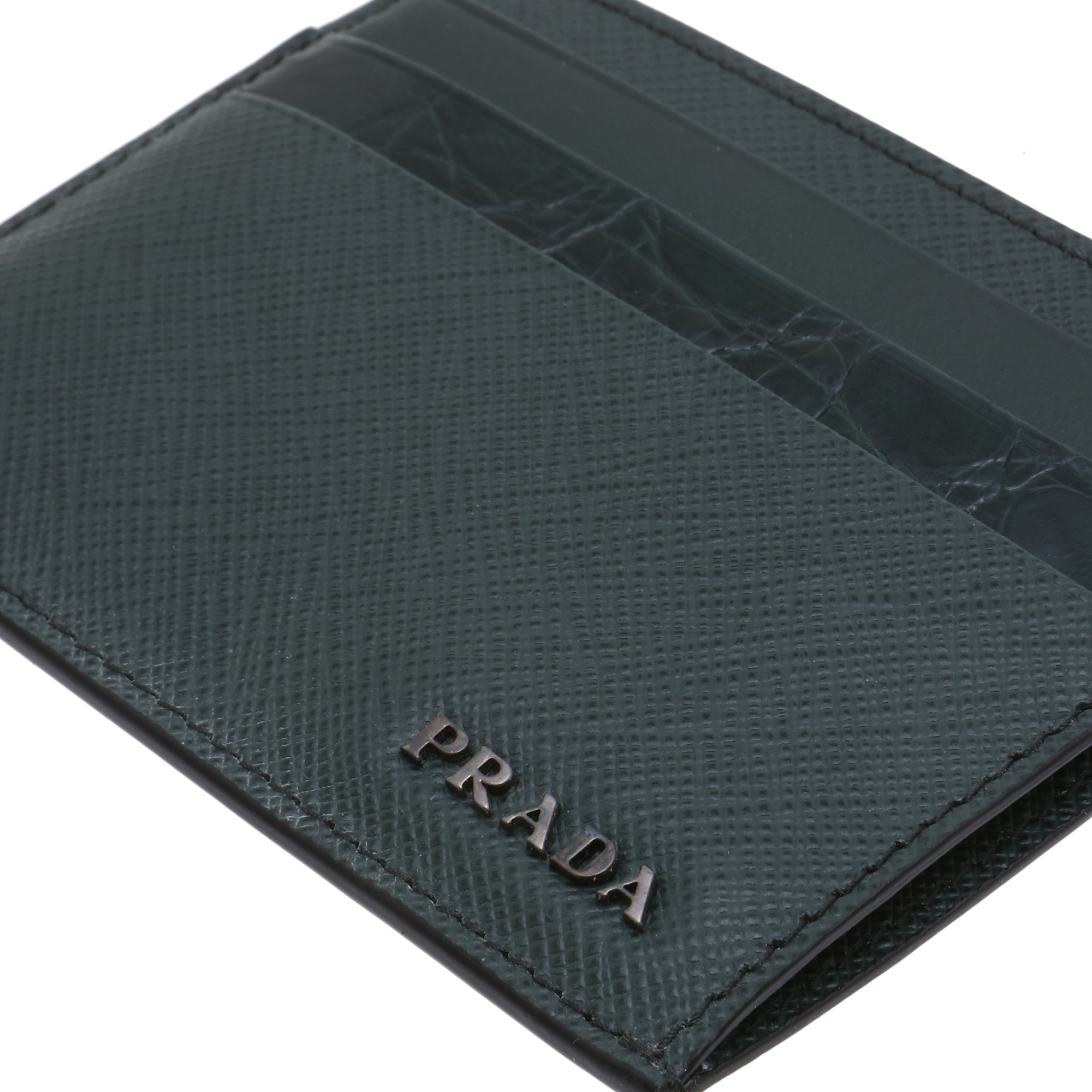 

Leather card holder, Green