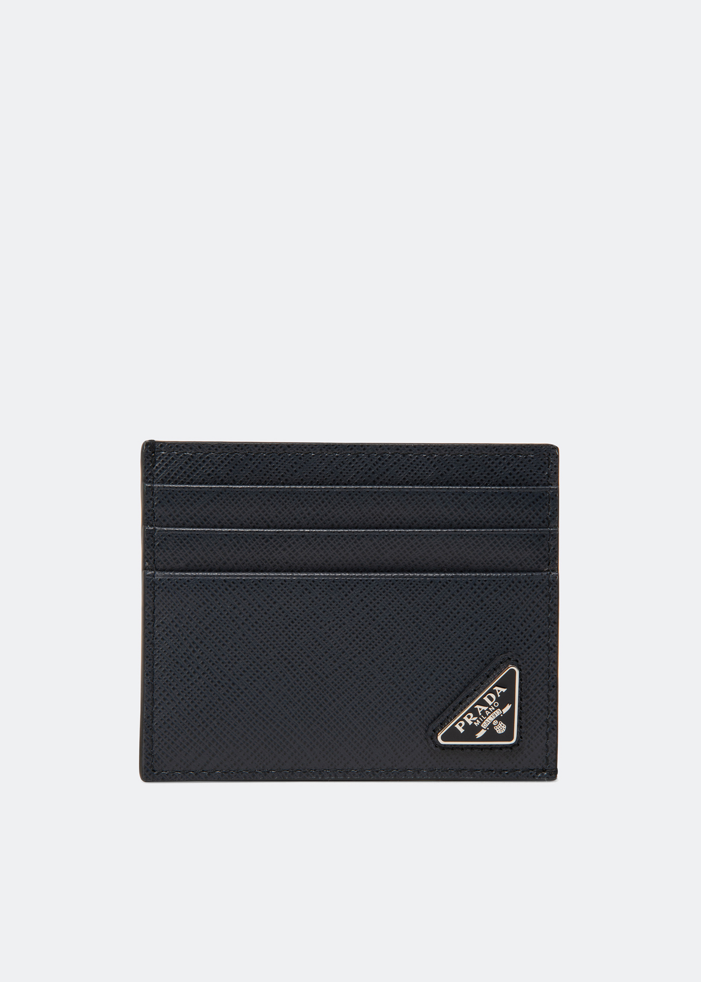 

Saffiano leather card holder, Blue