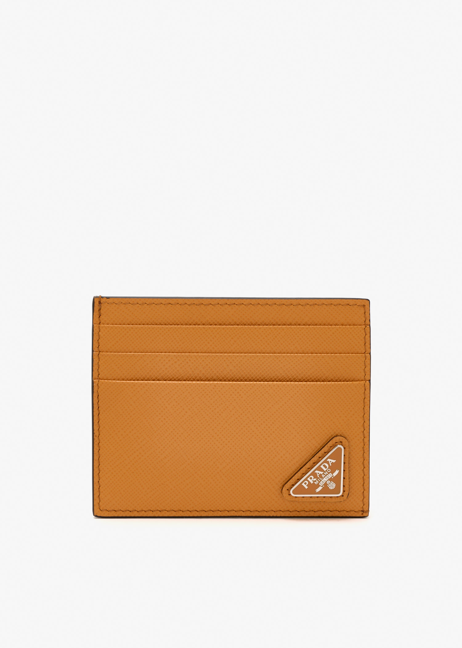 

Saffiano leather card holder, Orange