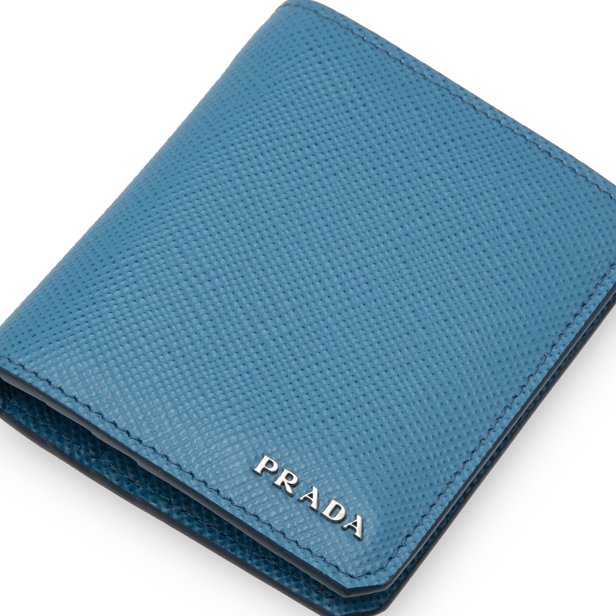 

Saffiano bi-fold wallet, Blue