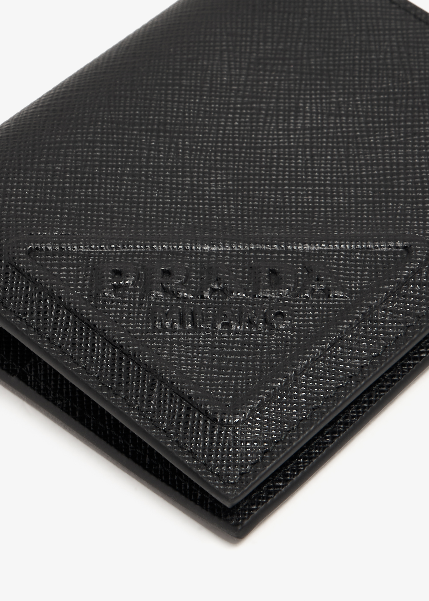 

Saffiano leather wallet, Black