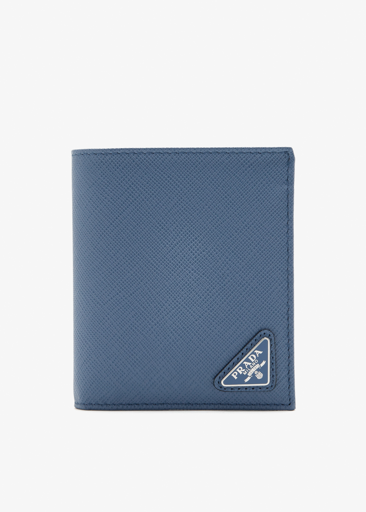 

Saffiano leather wallet, Blue