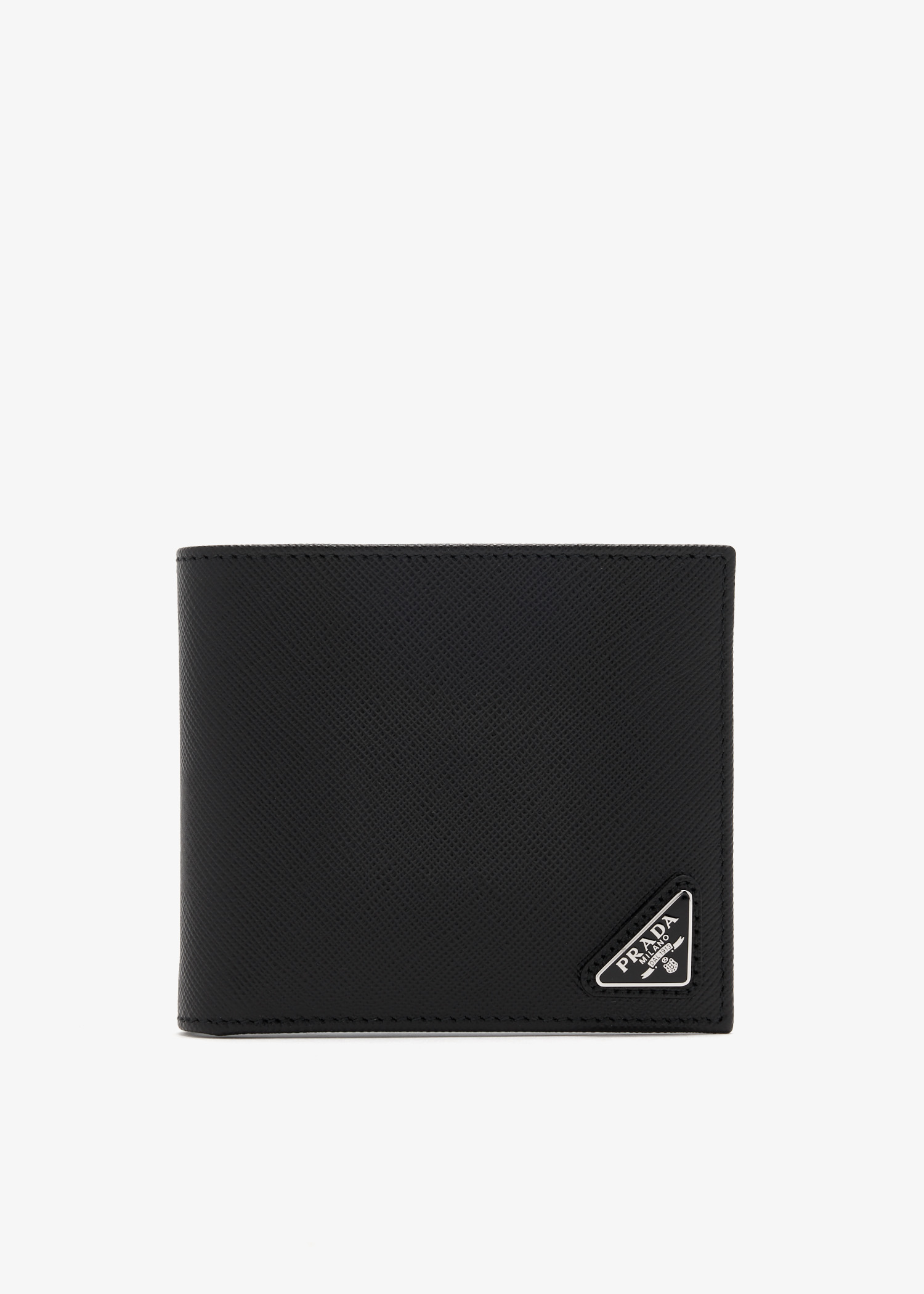 

Saffiano leather wallet, Black