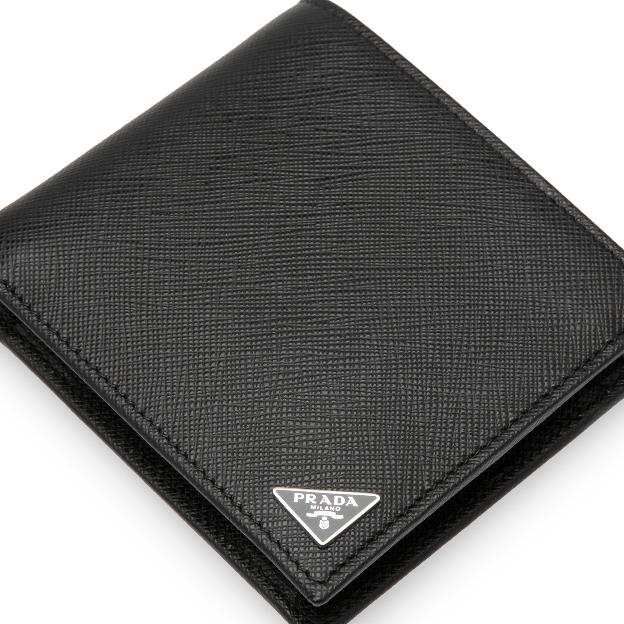 

Saffiano bi-fold wallet, Black