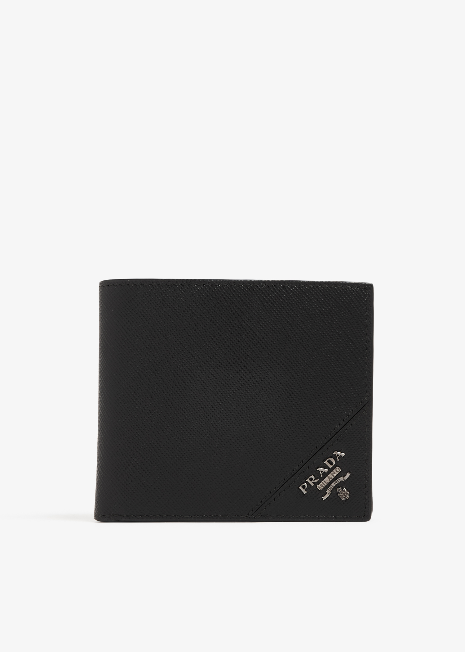 

Saffiano leather wallet, Black