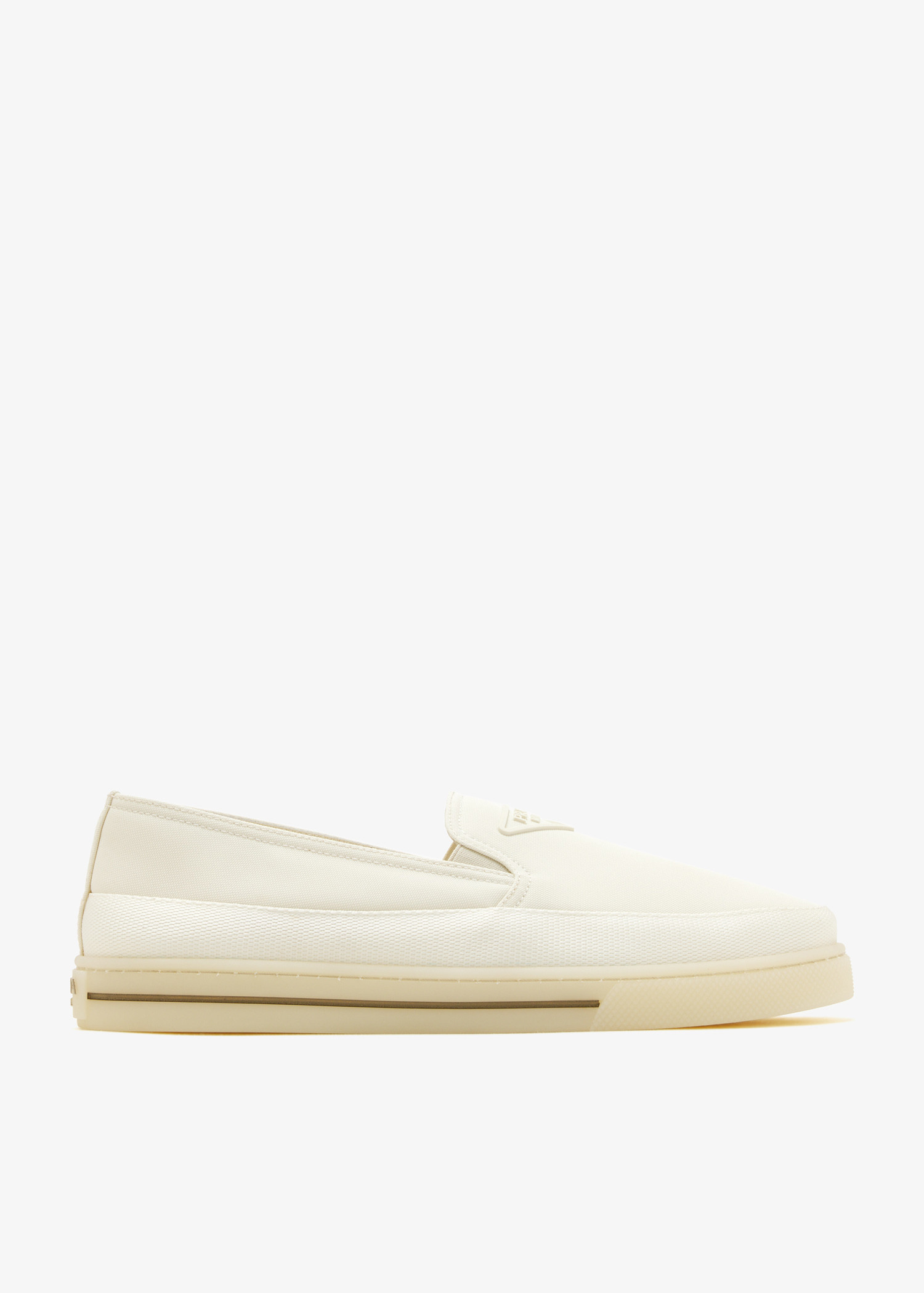 

Re-Nylon slip-on sneakers, Cream