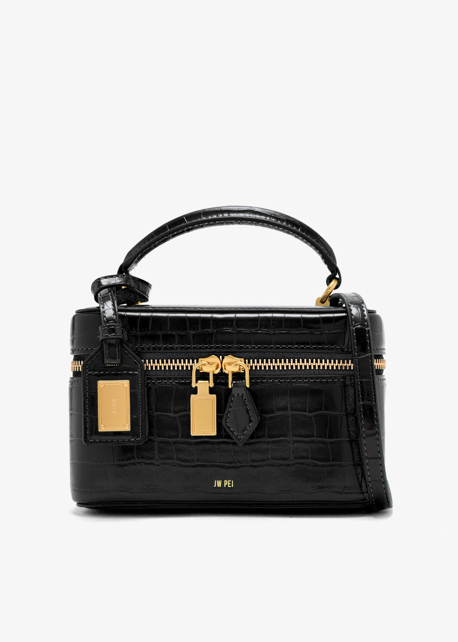 

Cleo Box Shape top handle bag, Black