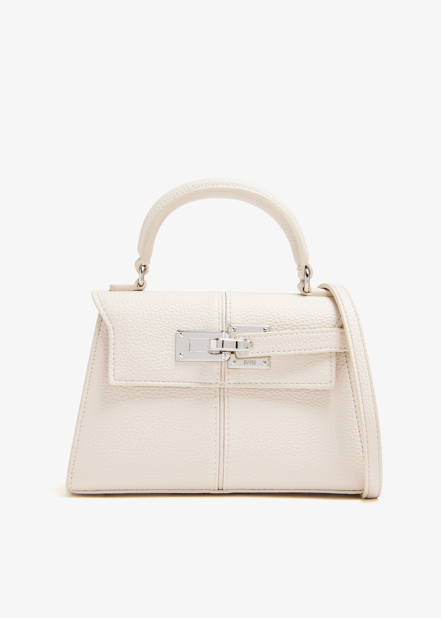 

Elise top-handle bag, White