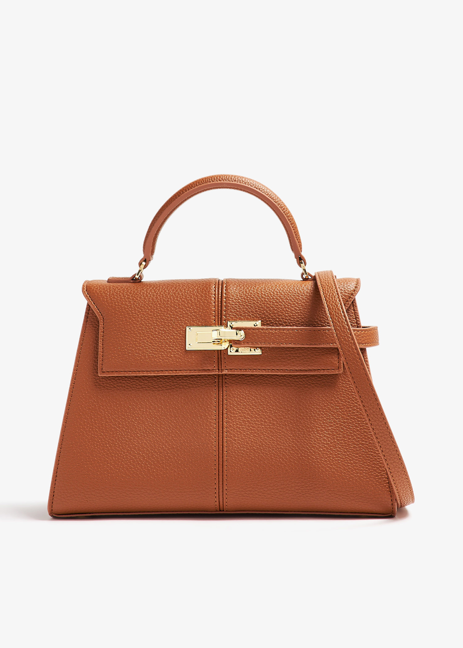 

Elise large top-handle bag, Brown