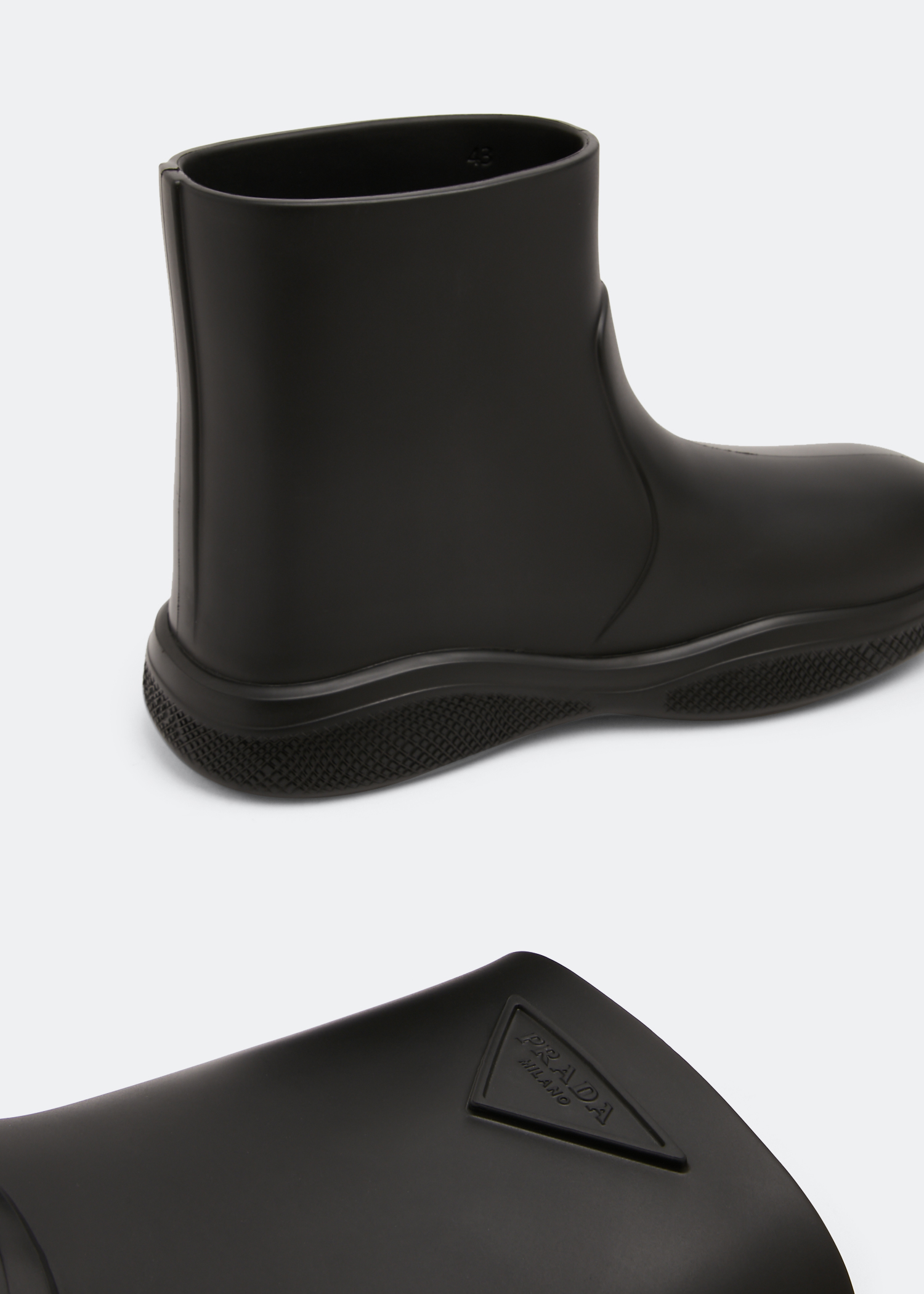 

Black foam boots