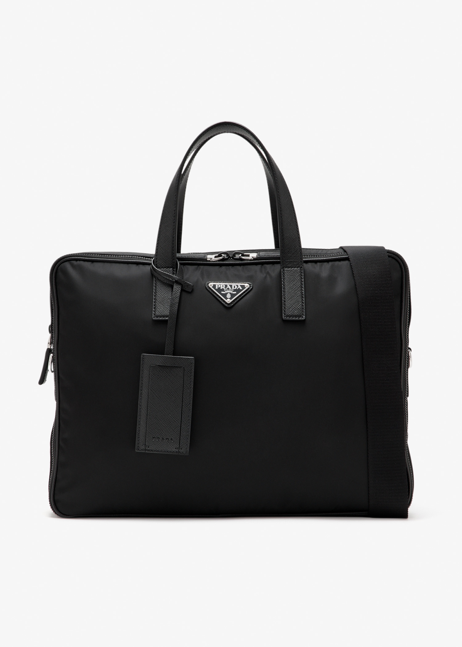 

Re-Nylon briefcase, Black