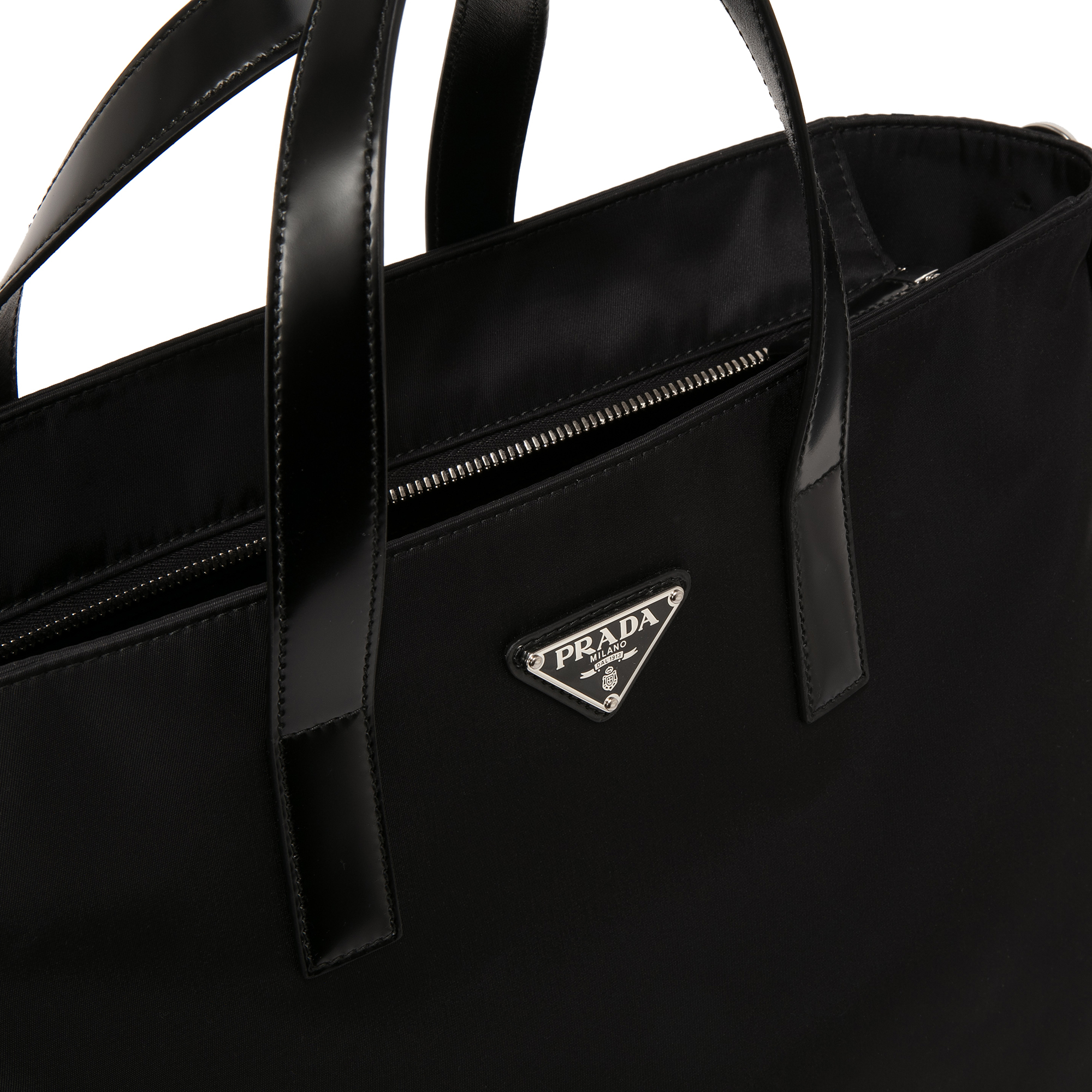 

Nylon tote bag, Black