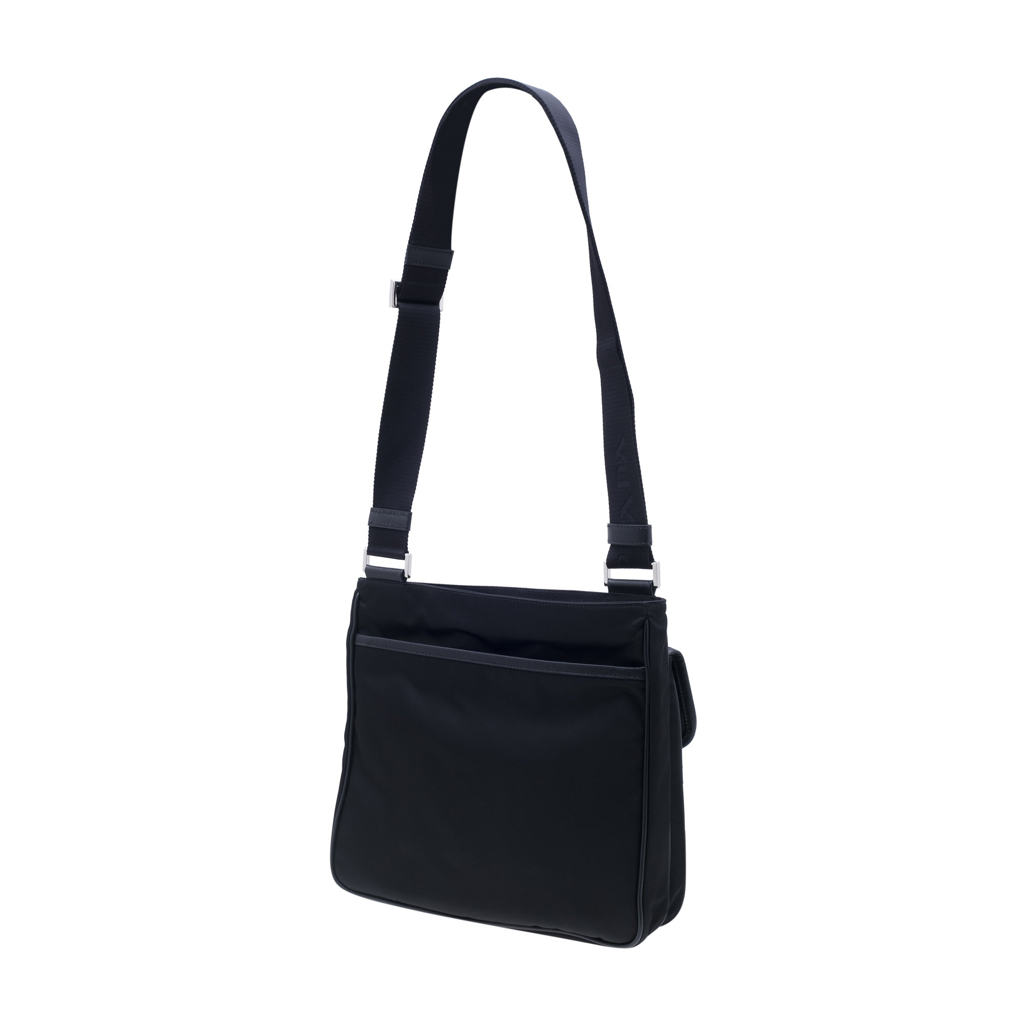 

Nylon shoulder bag, Black