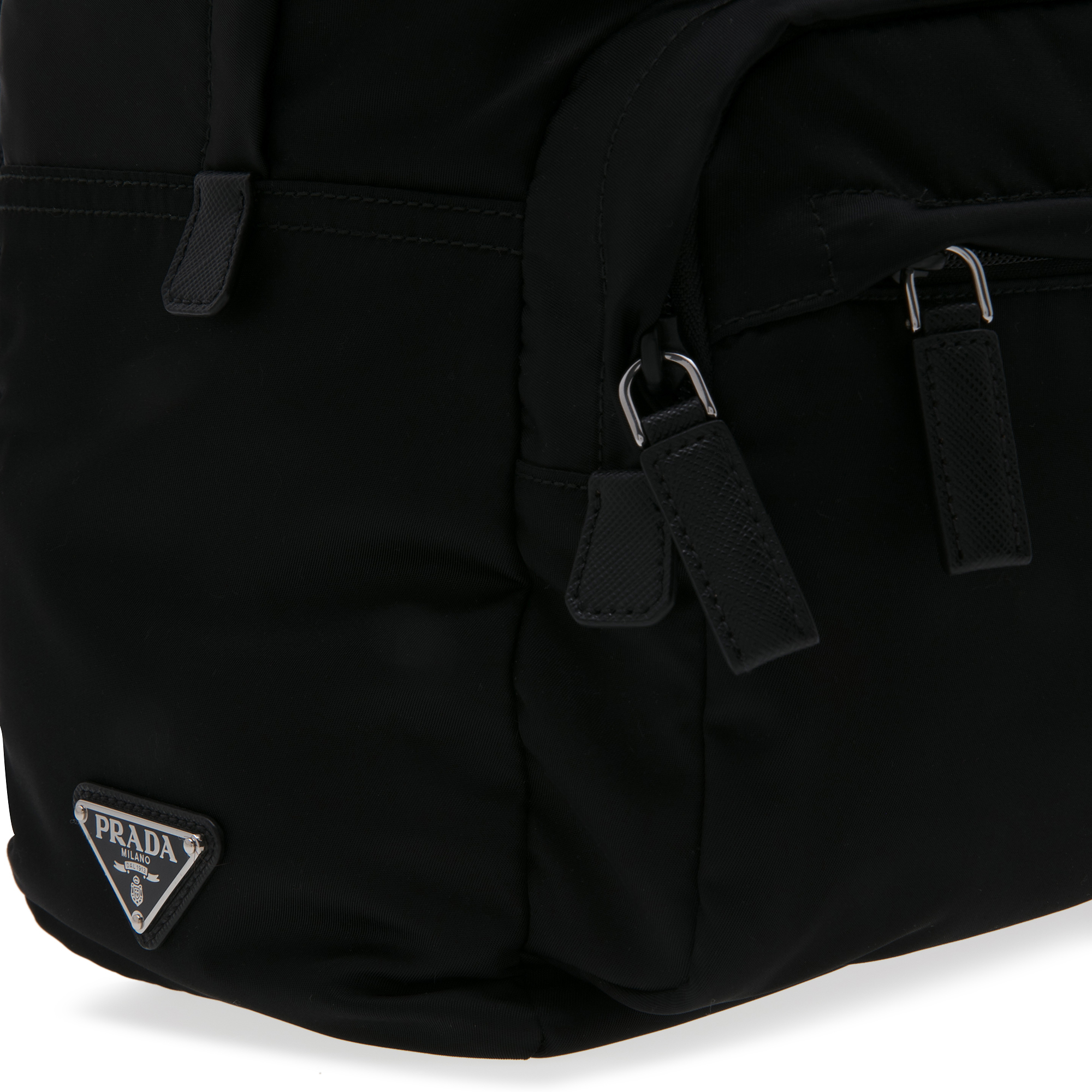 

Leather backpack, Black