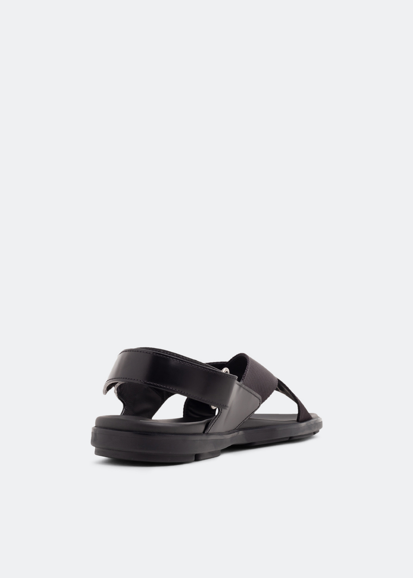 

Criss-cross leather sandals, Black