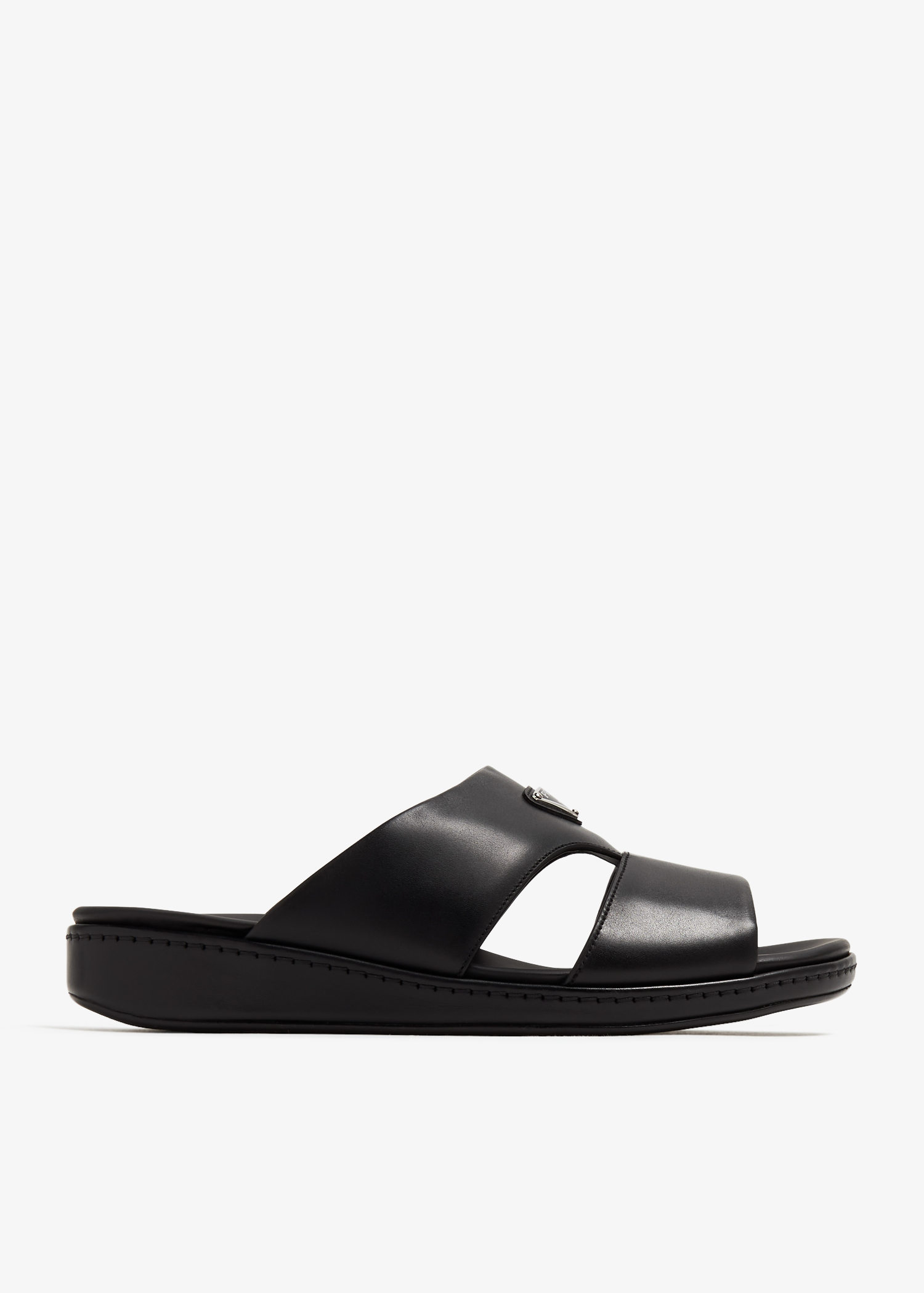 

Leather sandals, Black