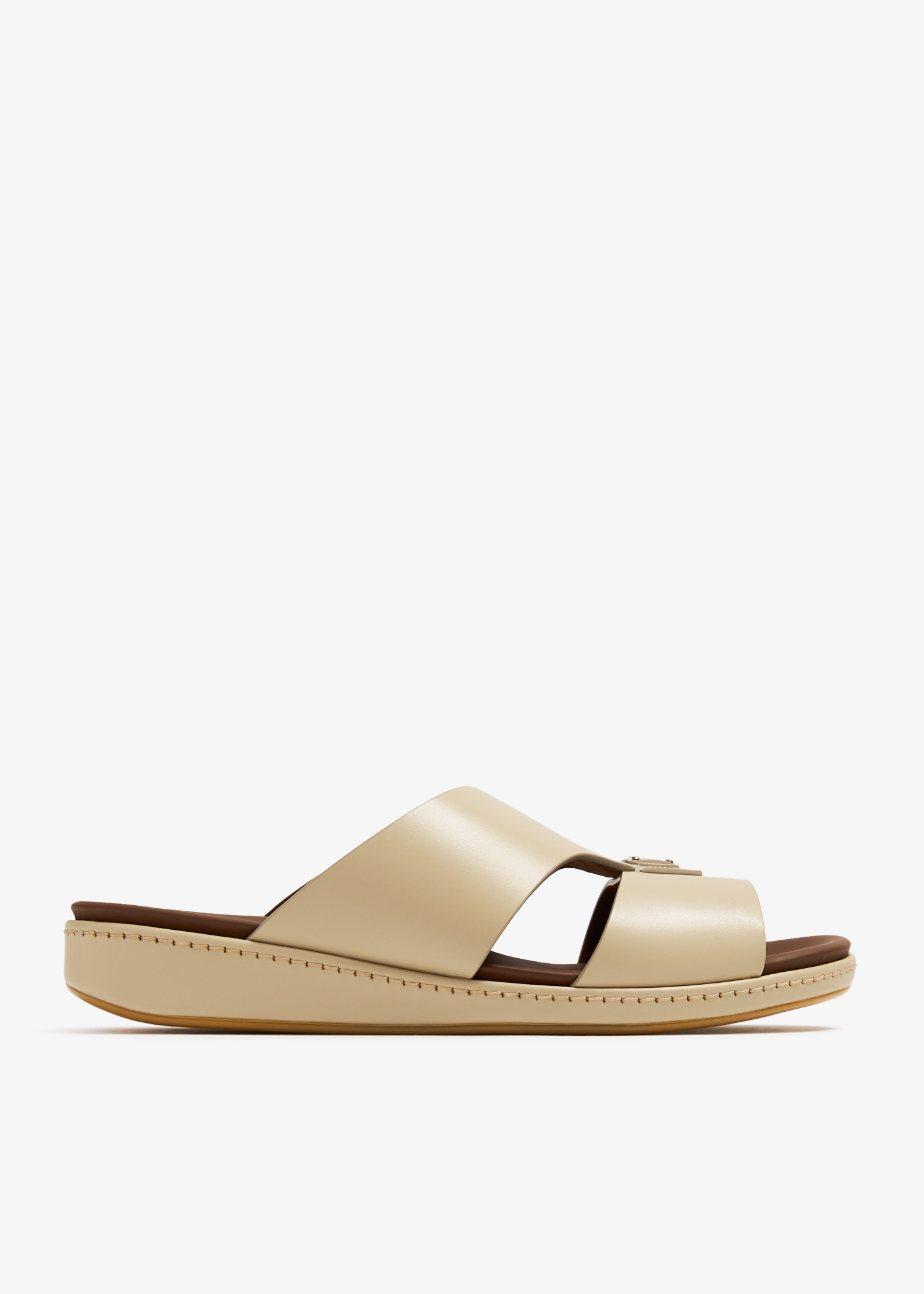 

Leather sandals, Beige