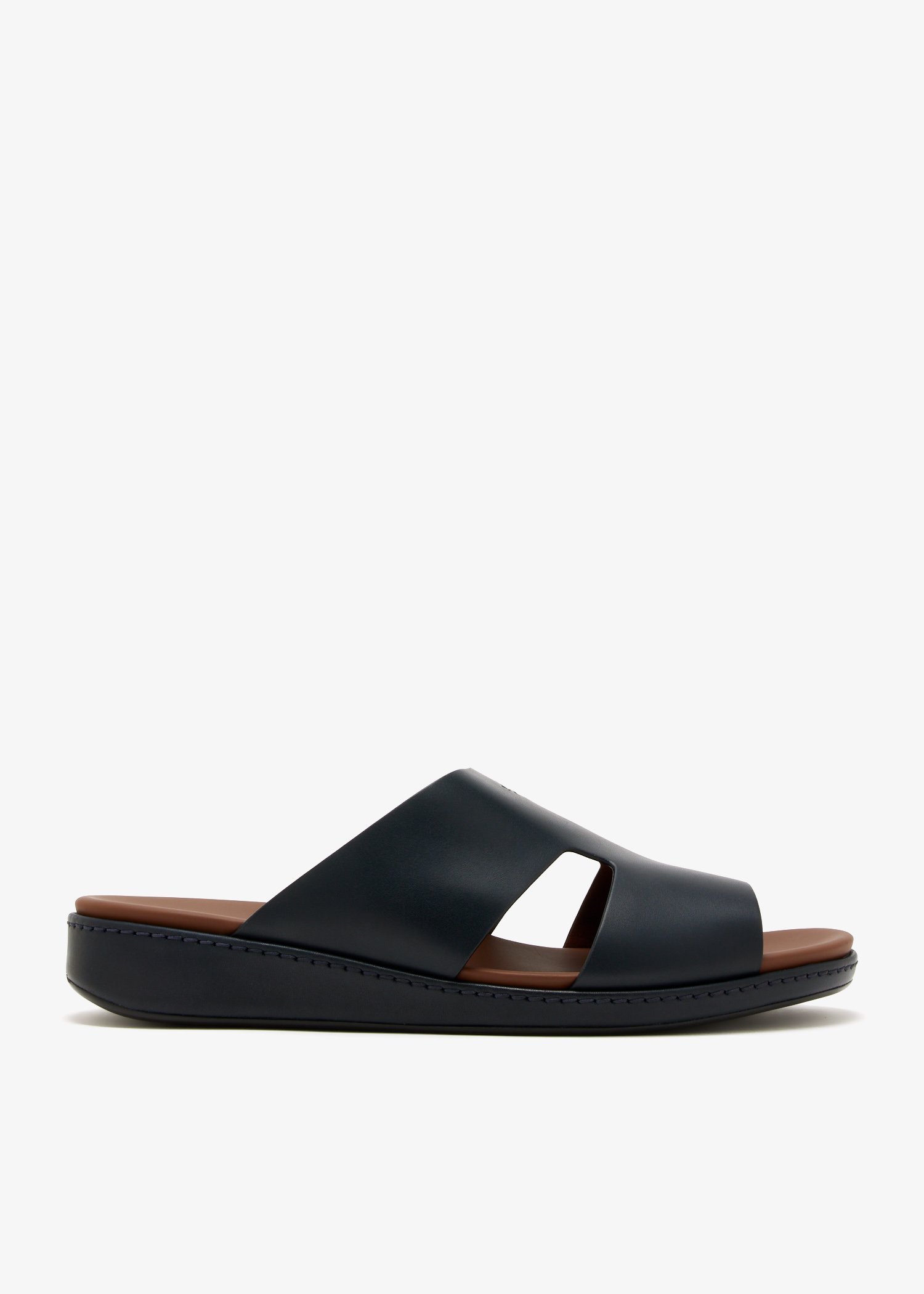 

Leather sandals, Navy