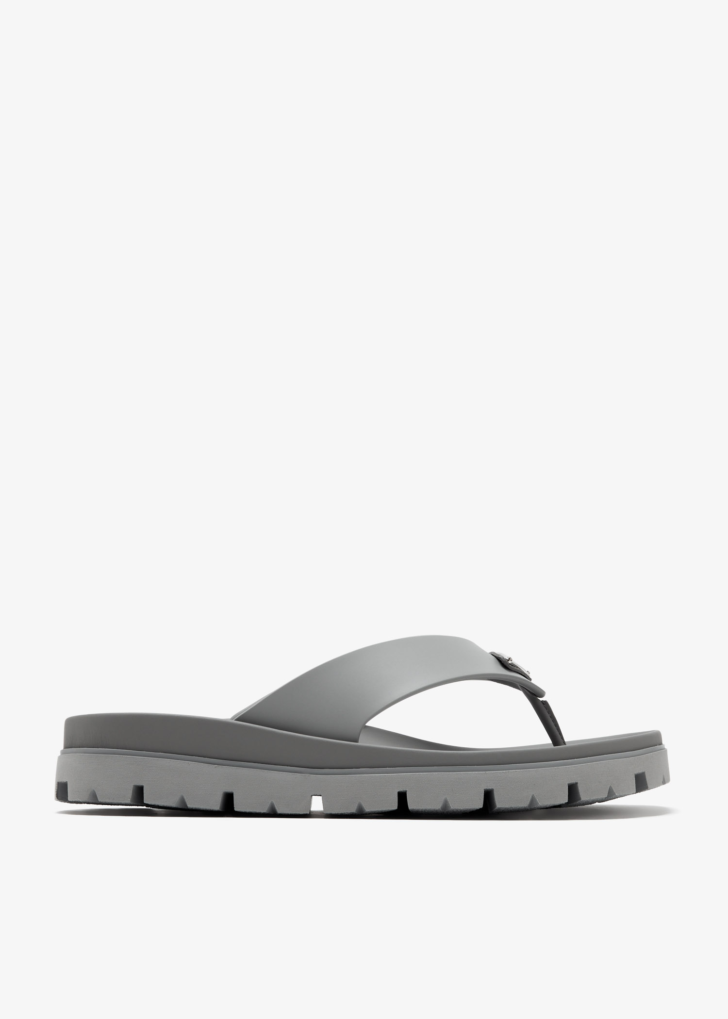 

Rubber thong sandals, Grey