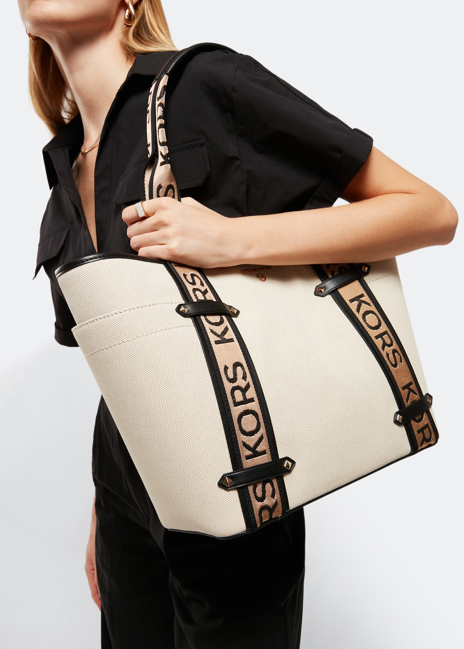 

Maeve large tote bag, White