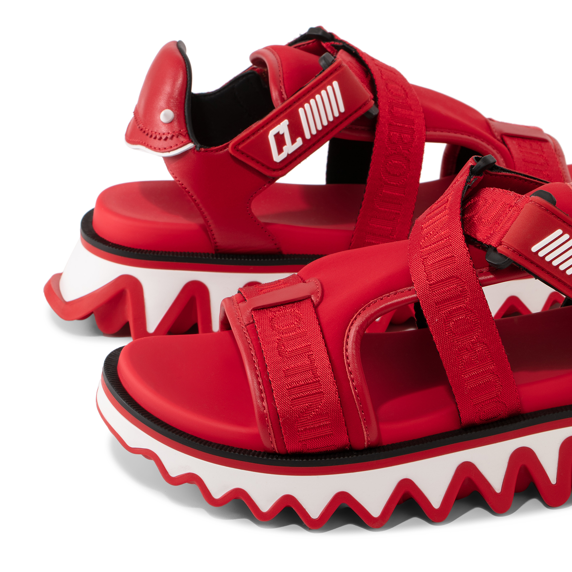 

Summer Loubishark sandals, Red