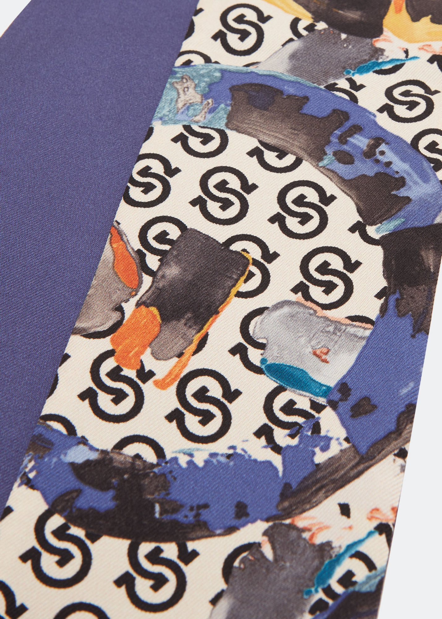 

Safari print silk twill scarf, Purple