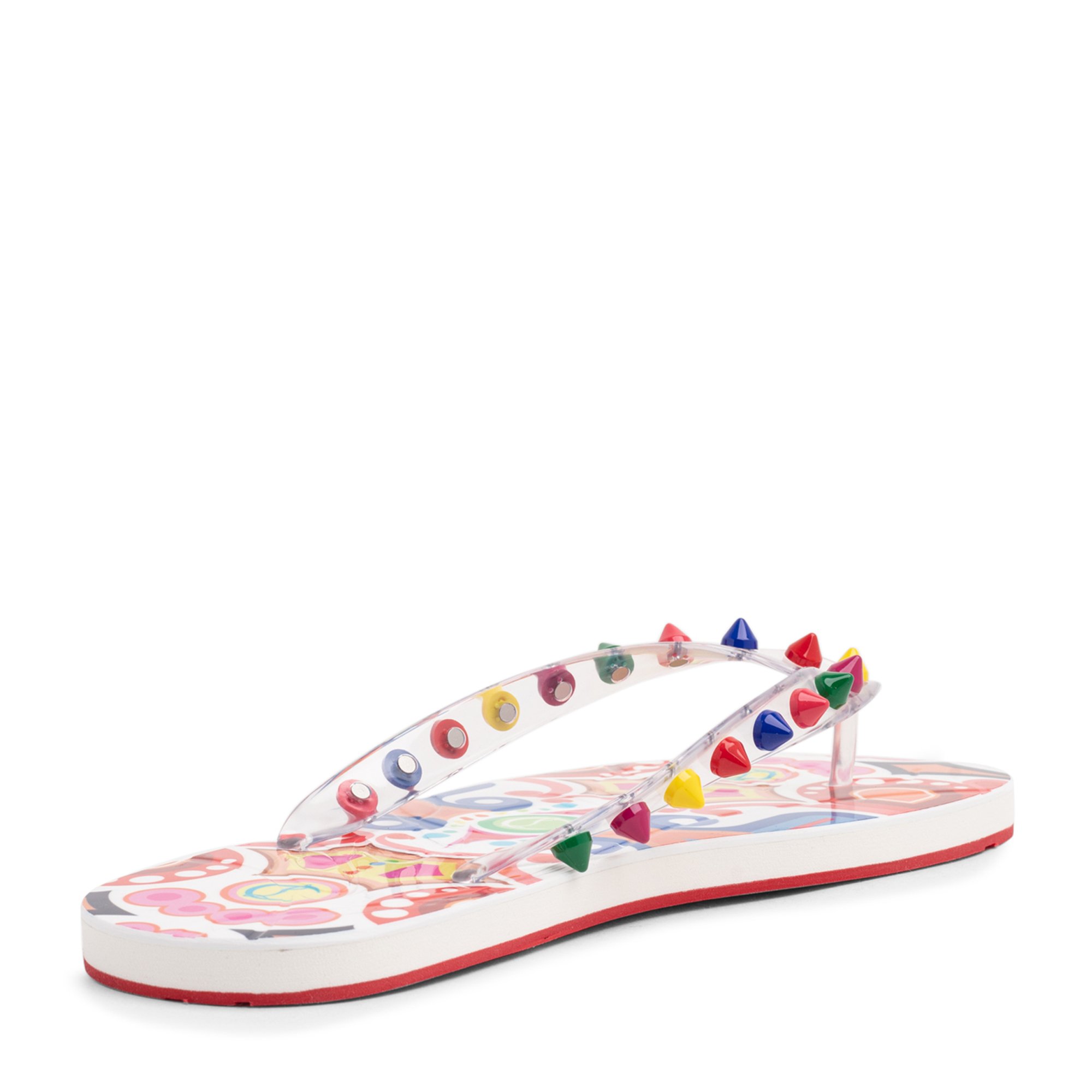 

Loubi Flip Spikes flip flops, Prints