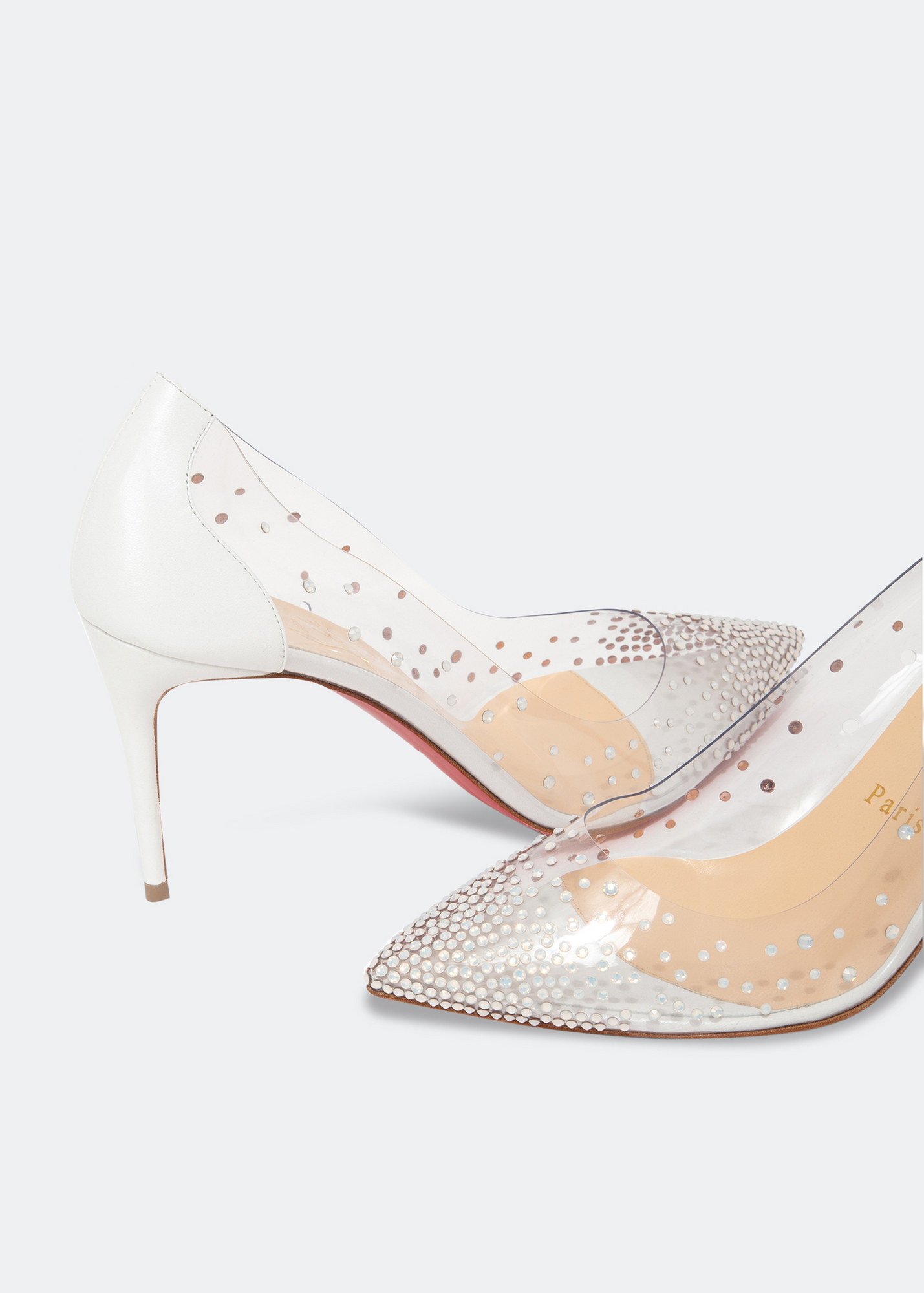 

Degrastrass 85 pumps, White