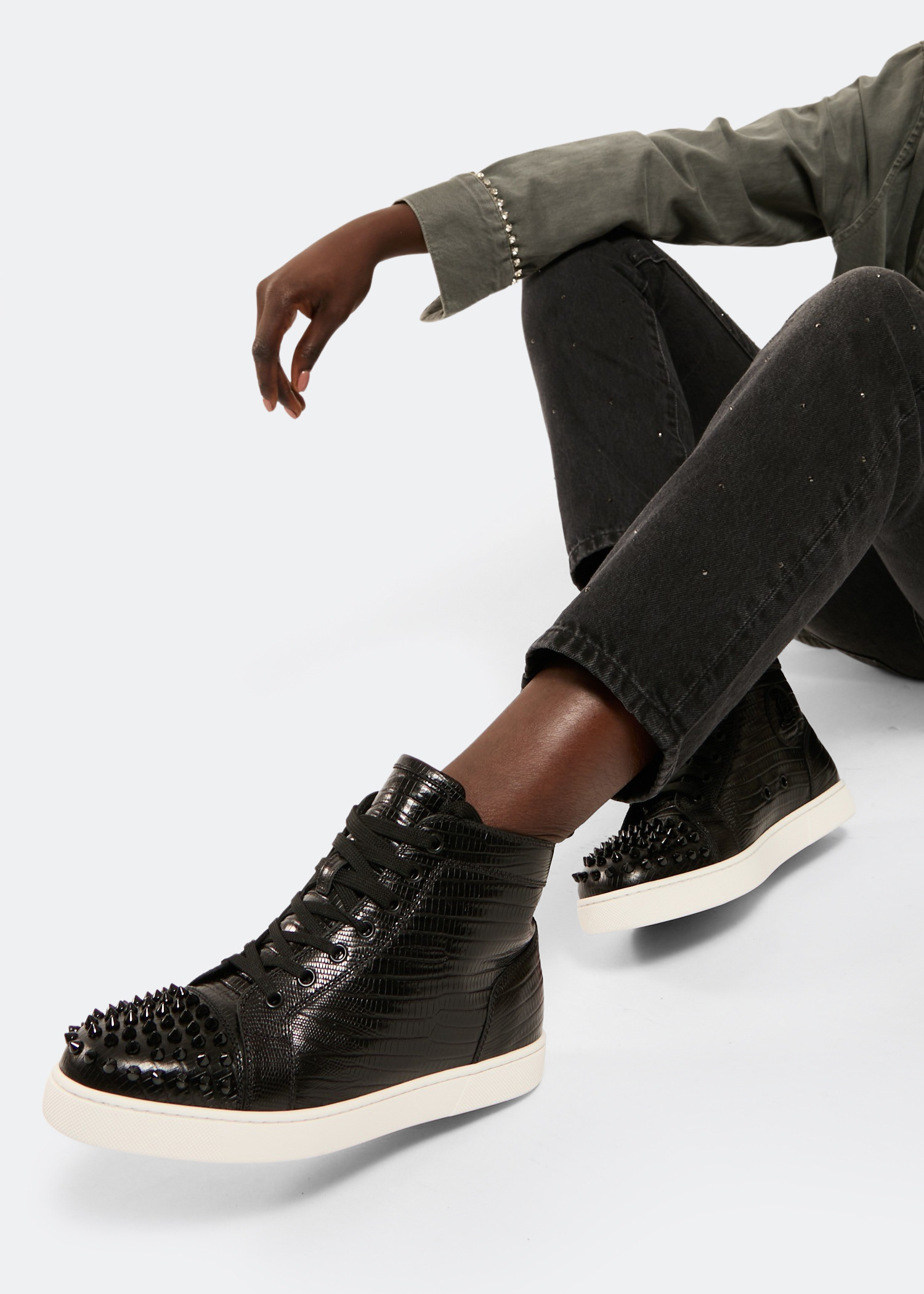 

Lou Spikes sneakers, Black