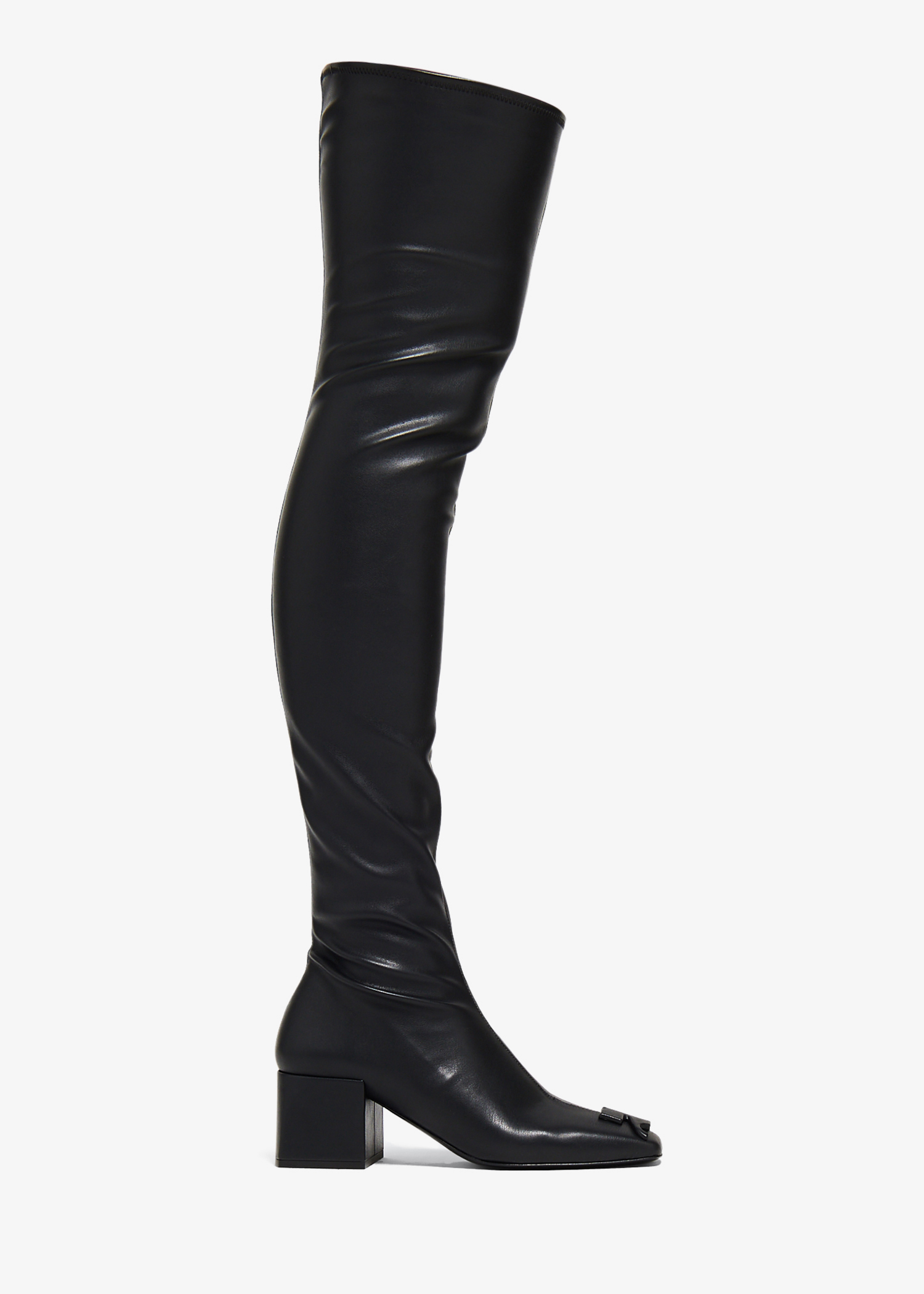 

Heritage nappa knee-high boots, Black