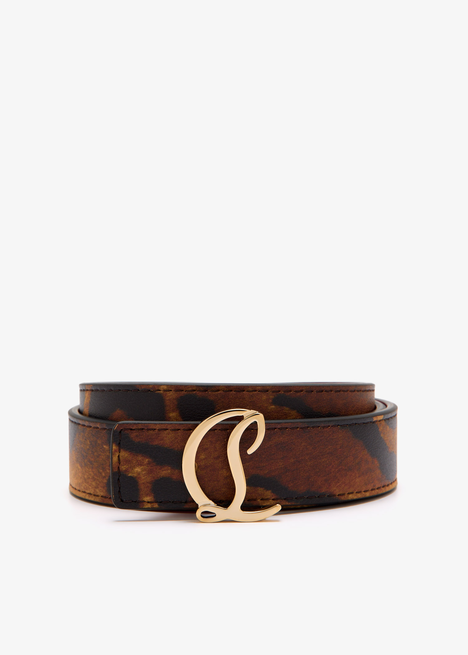 

Loubi54 reversible belt, Animal printed