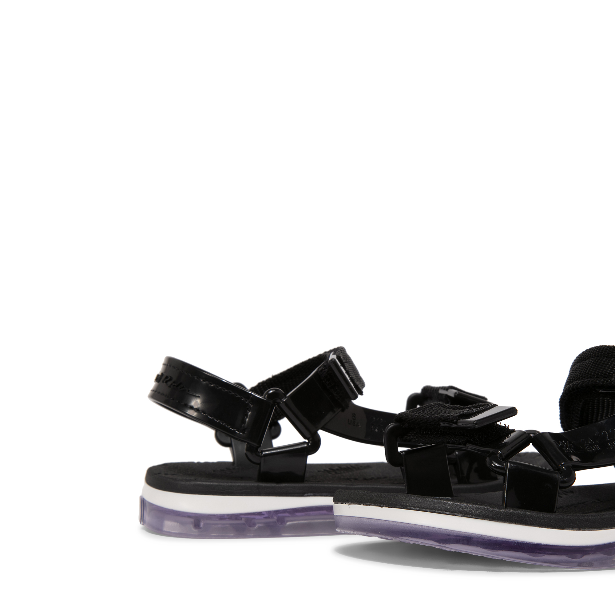 

Papete + Rider sandals, Black