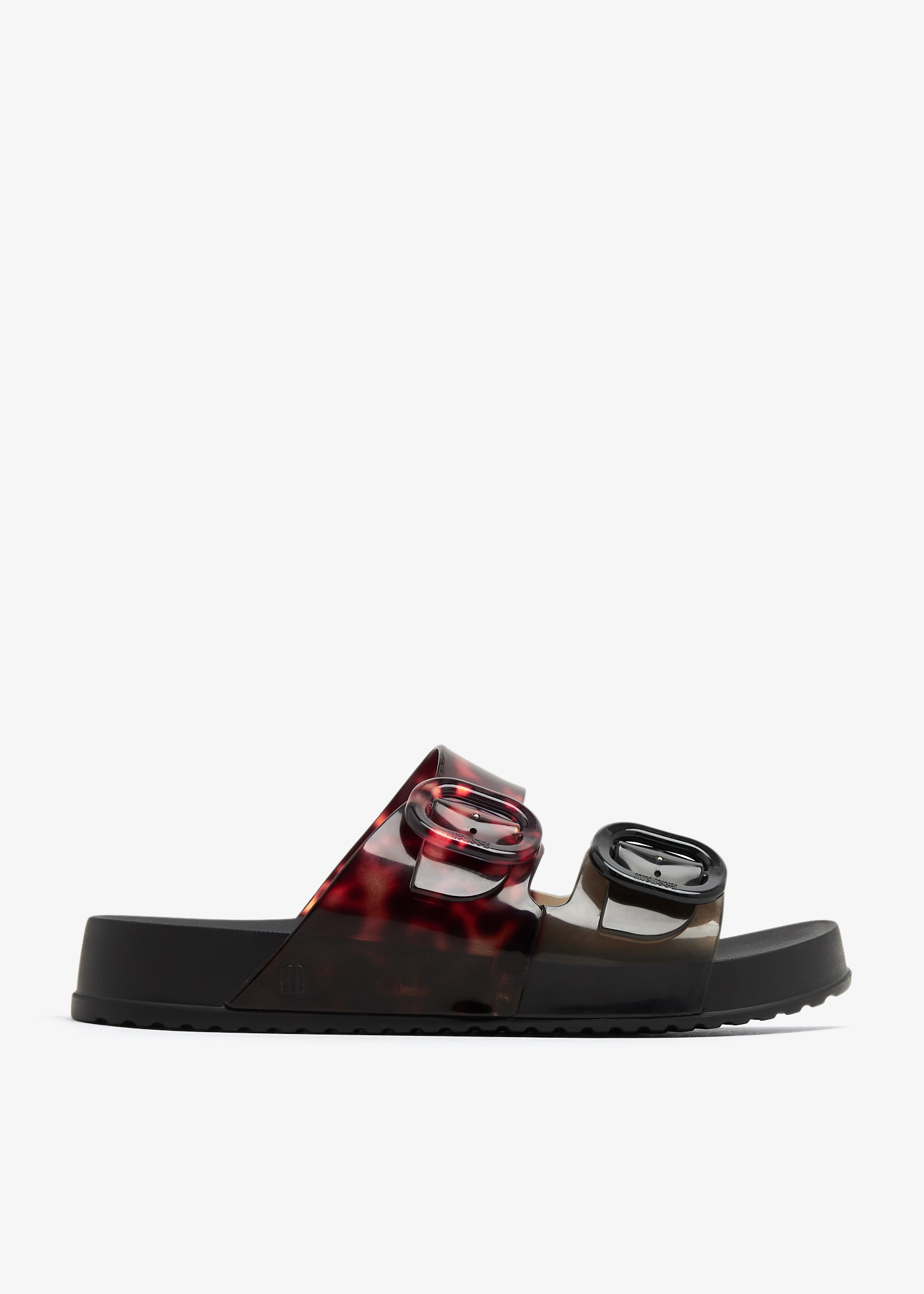 

Cozy slide sandals, Black