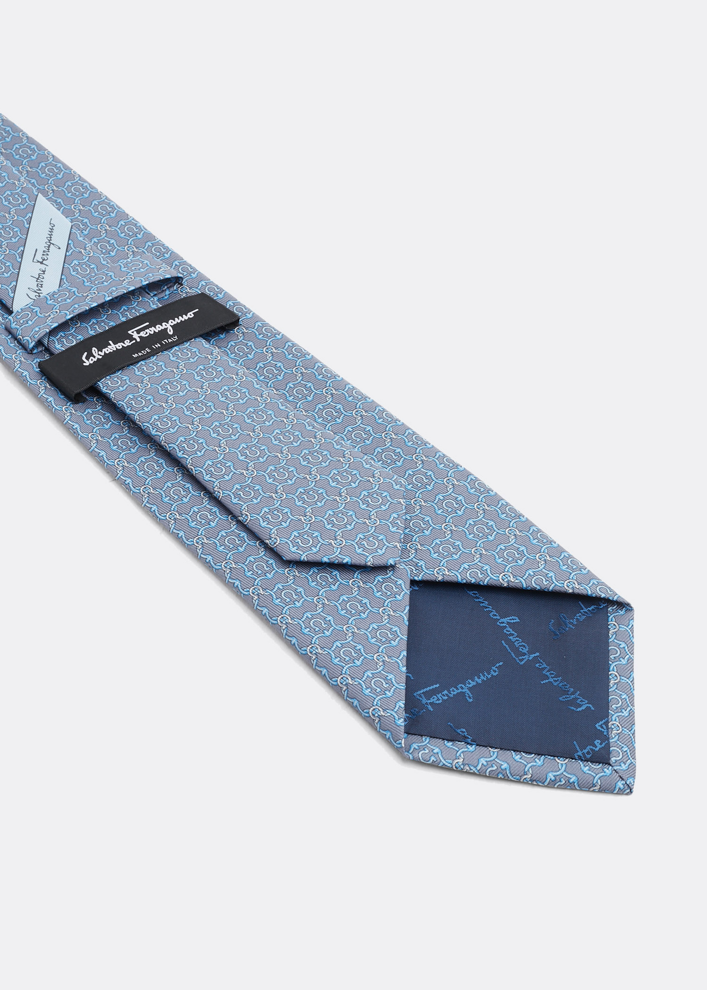 

Gancini Galore print tie, Blue