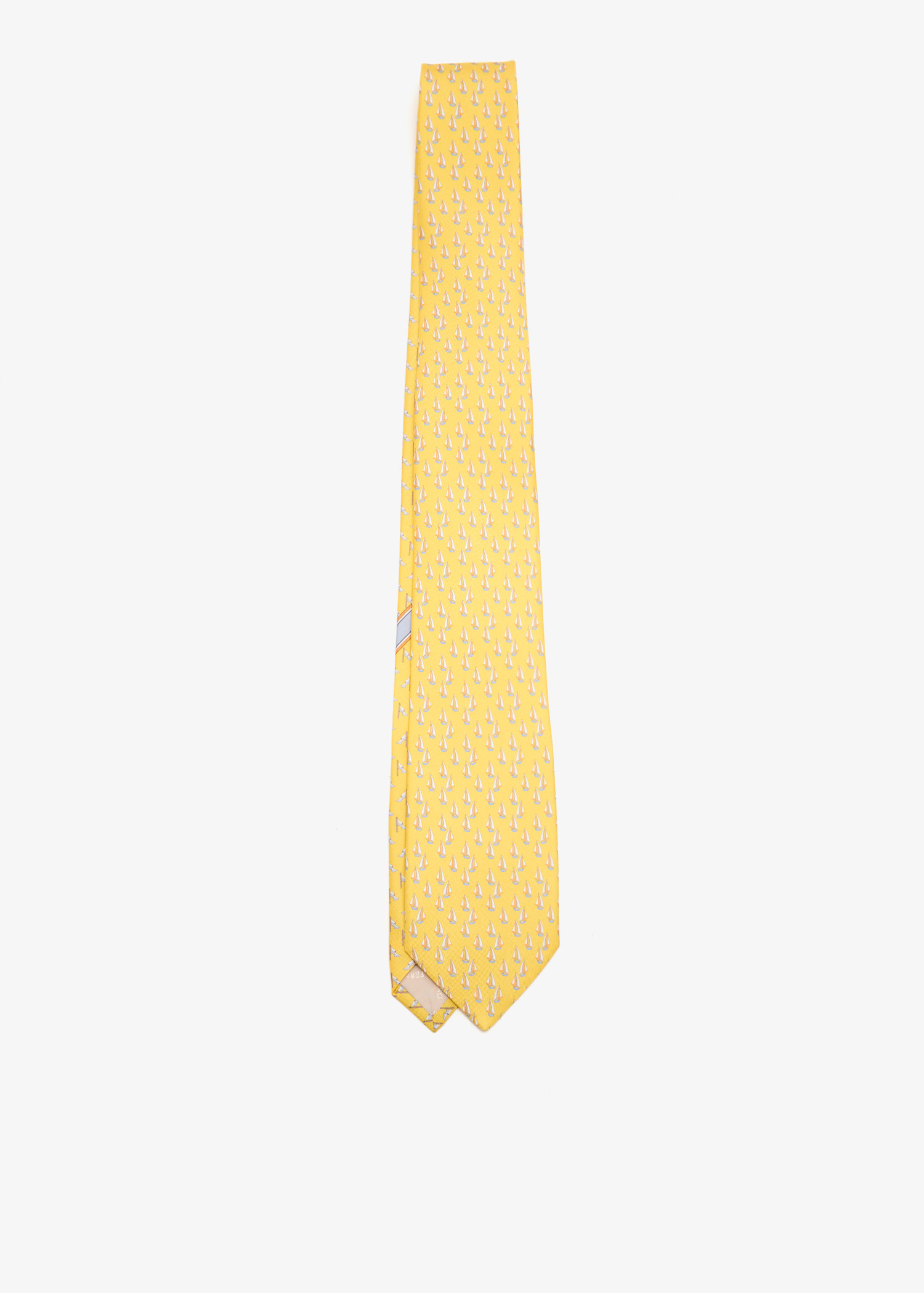 

Nautical print tie, Yellow