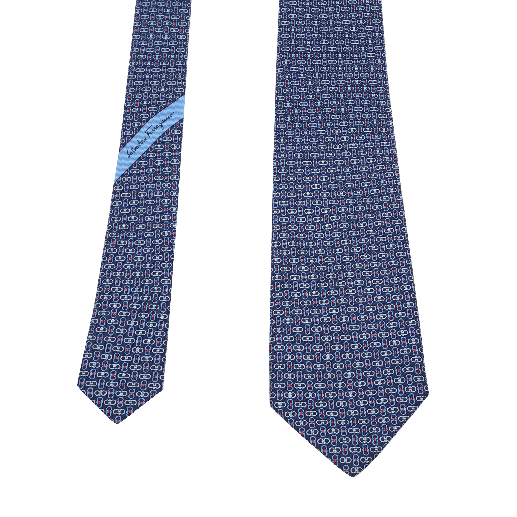 

Gancini printed tie, Blue