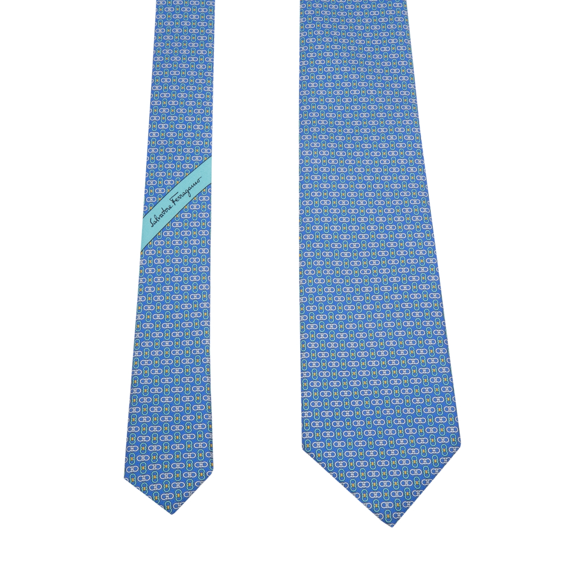 

Gancini printed tie, Blue