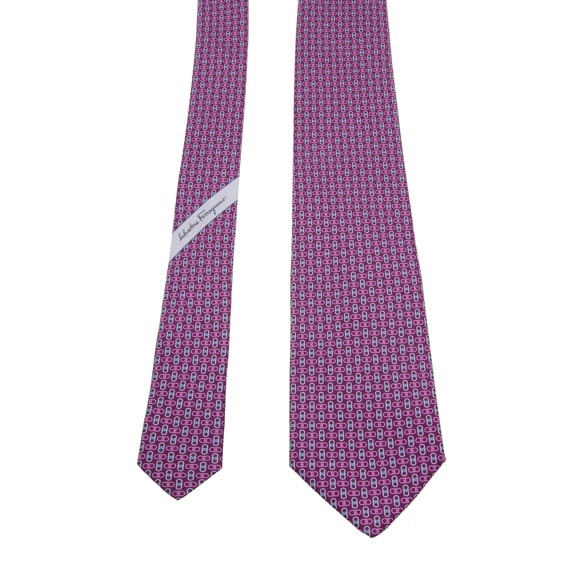 

Gancini printed tie, Purple