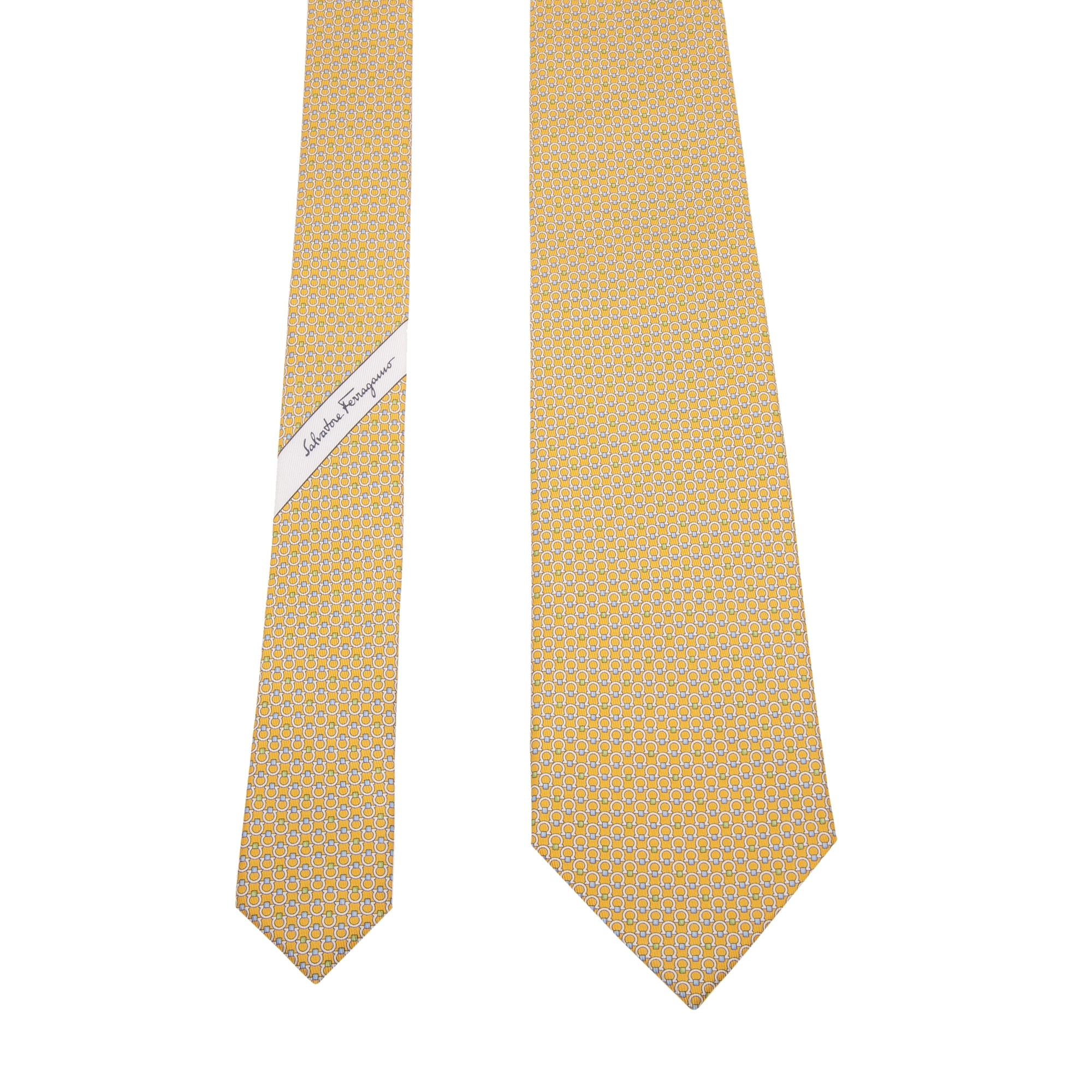 

Gancini printed tie, Yellow