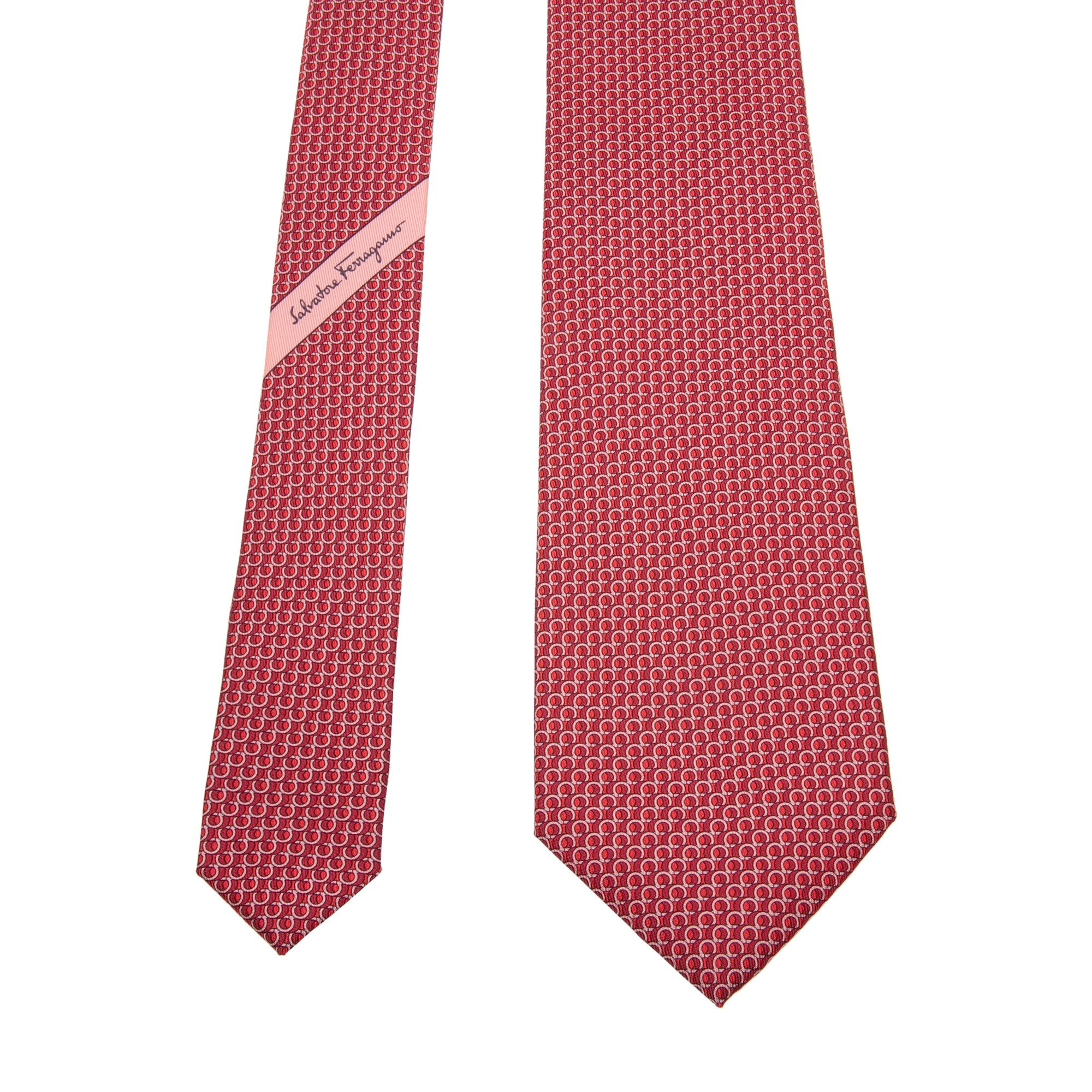 

Gancini printed tie, Red